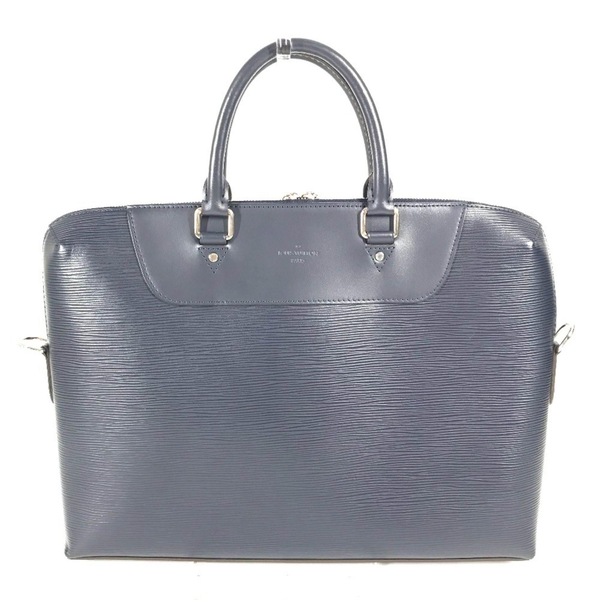 Louis Vuitton Navy Navy Blue Epi Leather Handbag (Pre-Owned)