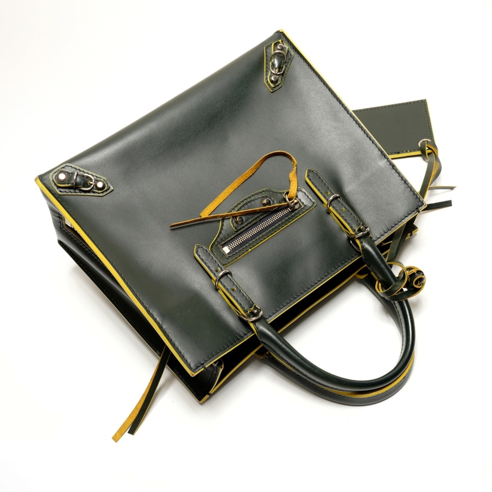 Balenciaga Green Leather Handbag (Pre-Owned)