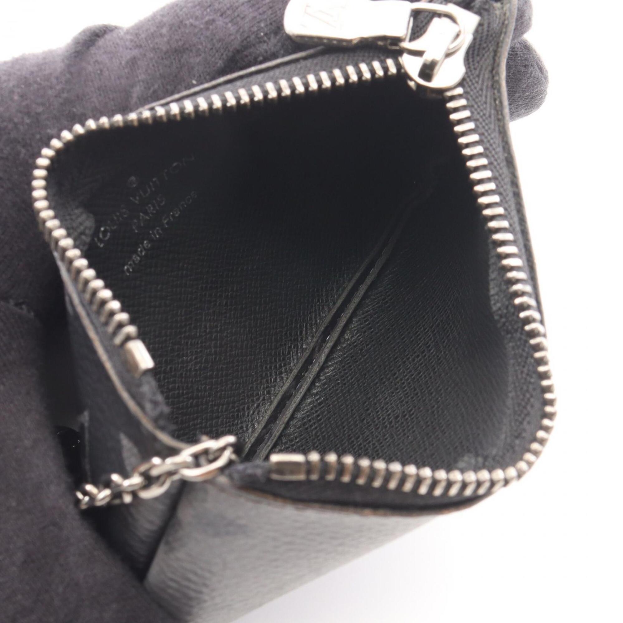 Louis Vuitton Black Gray Pvc Coin Purse/Coin Case (Pre-Owned)