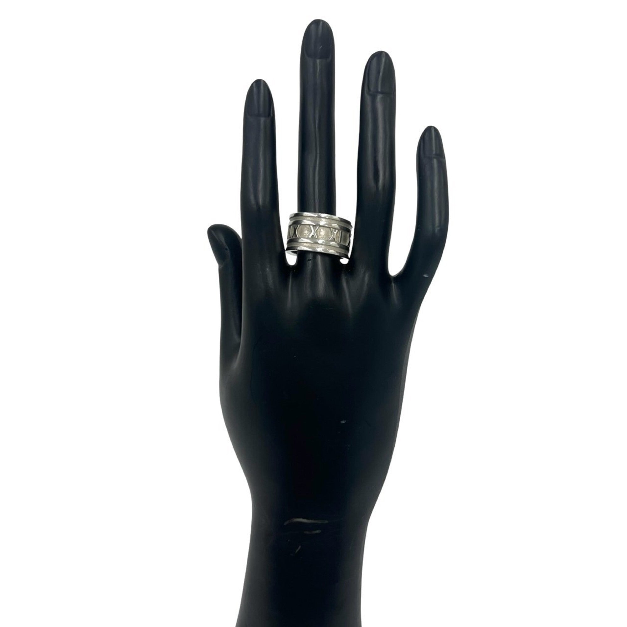 Tiffany Silver Silver 925 Band Ring (Pre-Owned)