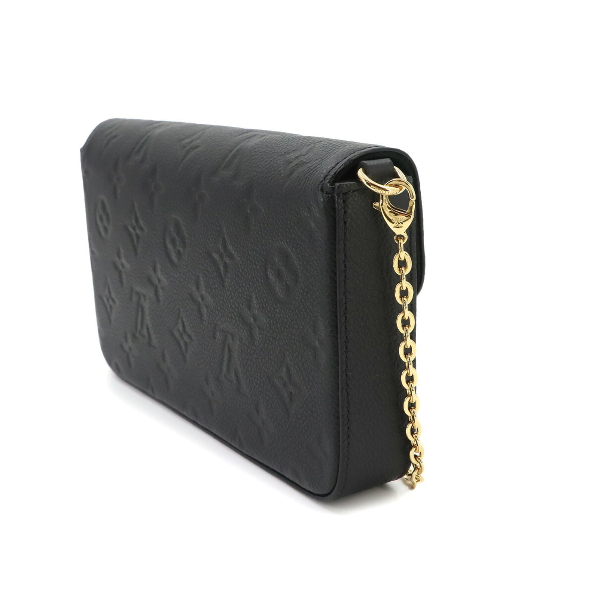 Louis Vuitton Monogram Empreinte Noir Monogram Empreinte Chain/Shoulder Wallet (Pre-Owned)
