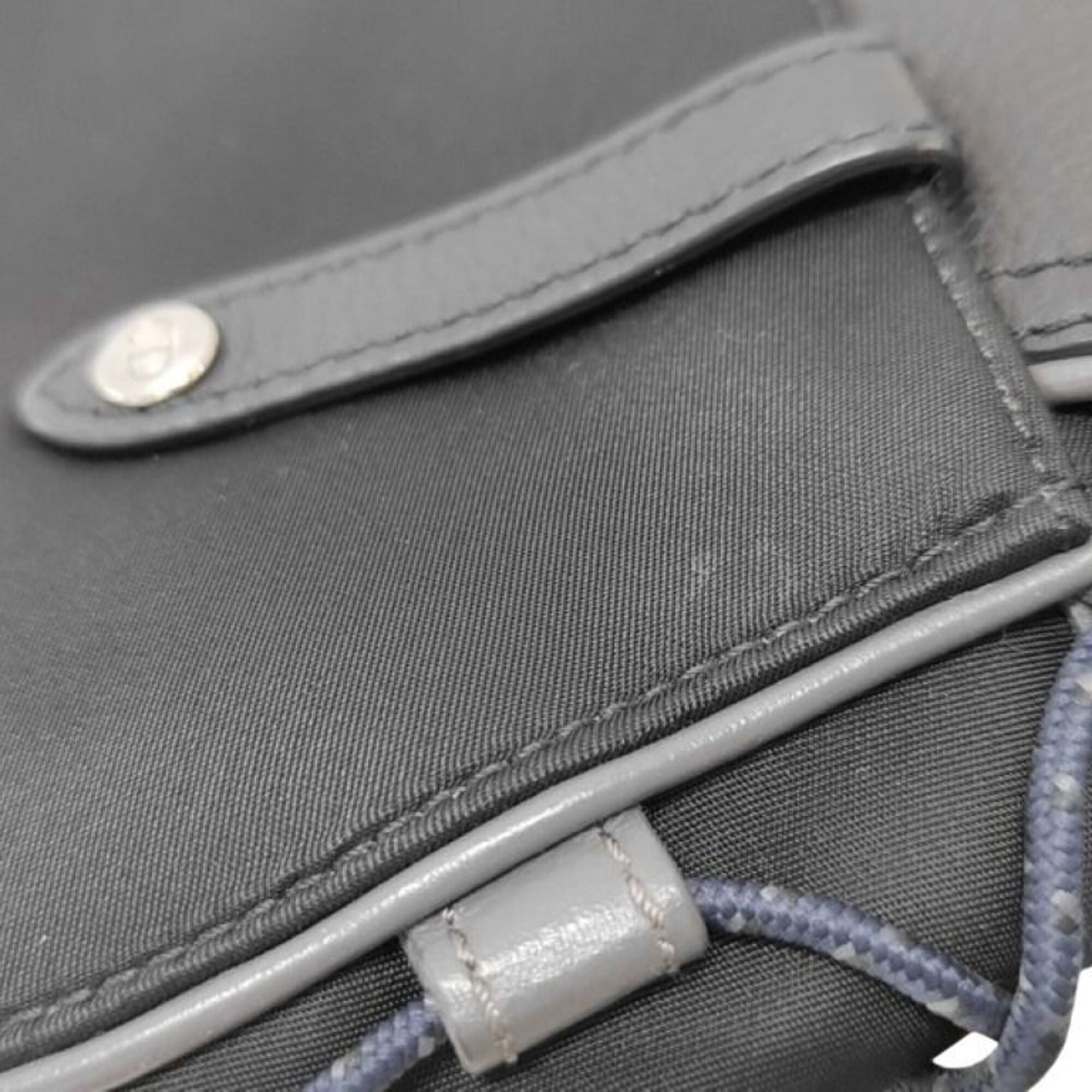 Christian Dior Black Nylon Leather Shoulder Bag (Pre-Owned)
