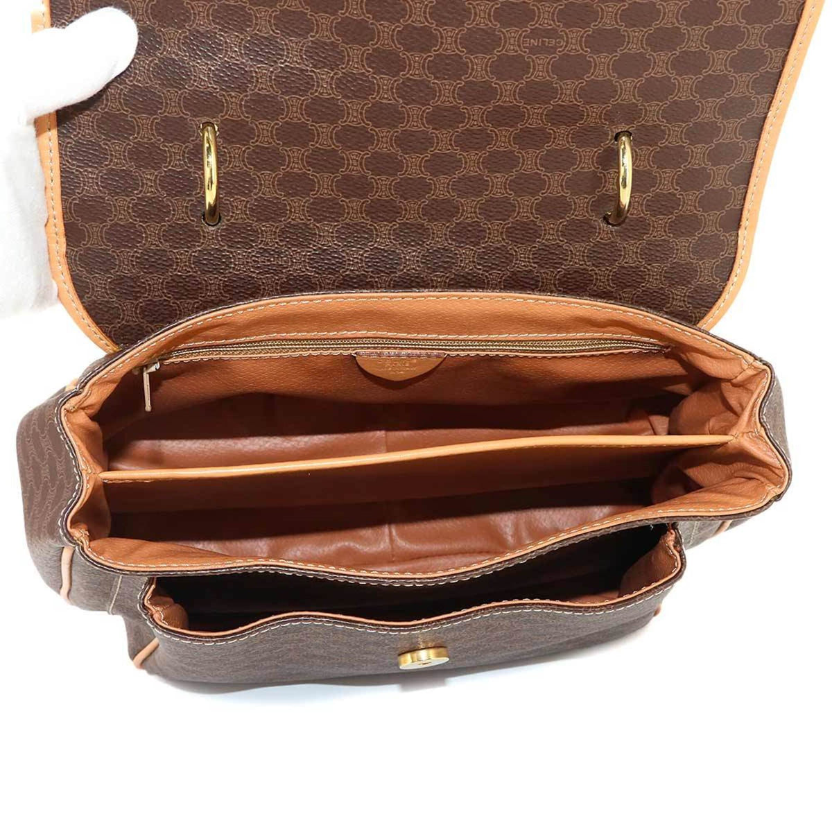 Celine Brown Pvc Leather Handbag (Pre-Owned)