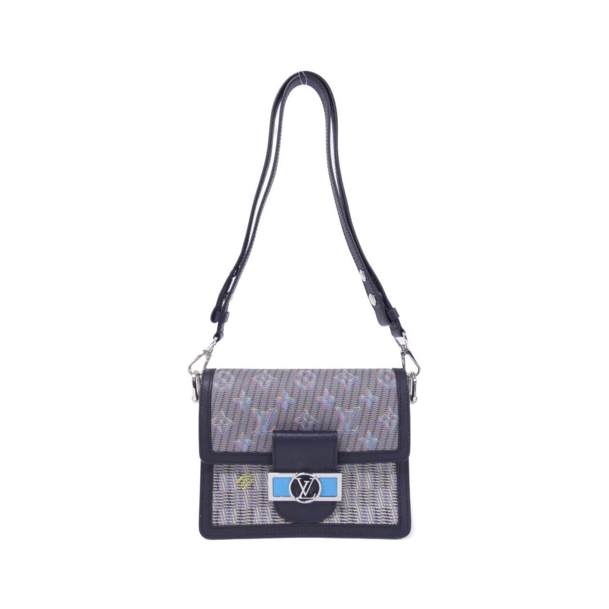 Louis Vuitton Blue Leather Shoulder Bag (Pre-Owned)