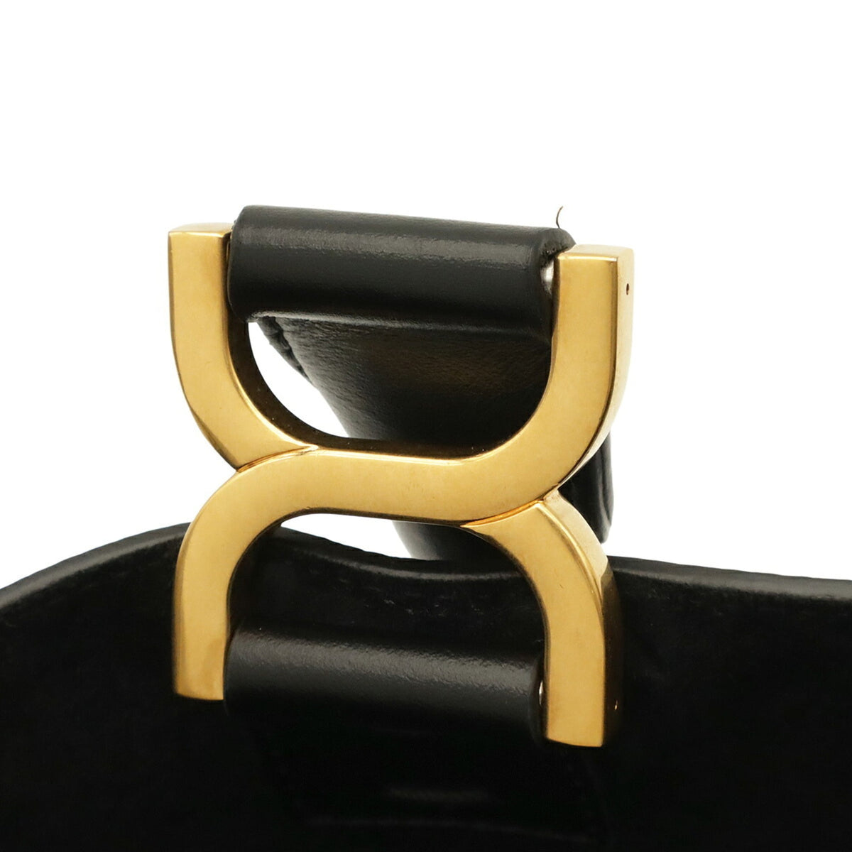 Chloé Black Leather Handbag Shoulder Bag Tote Bag (Pre-Owned)