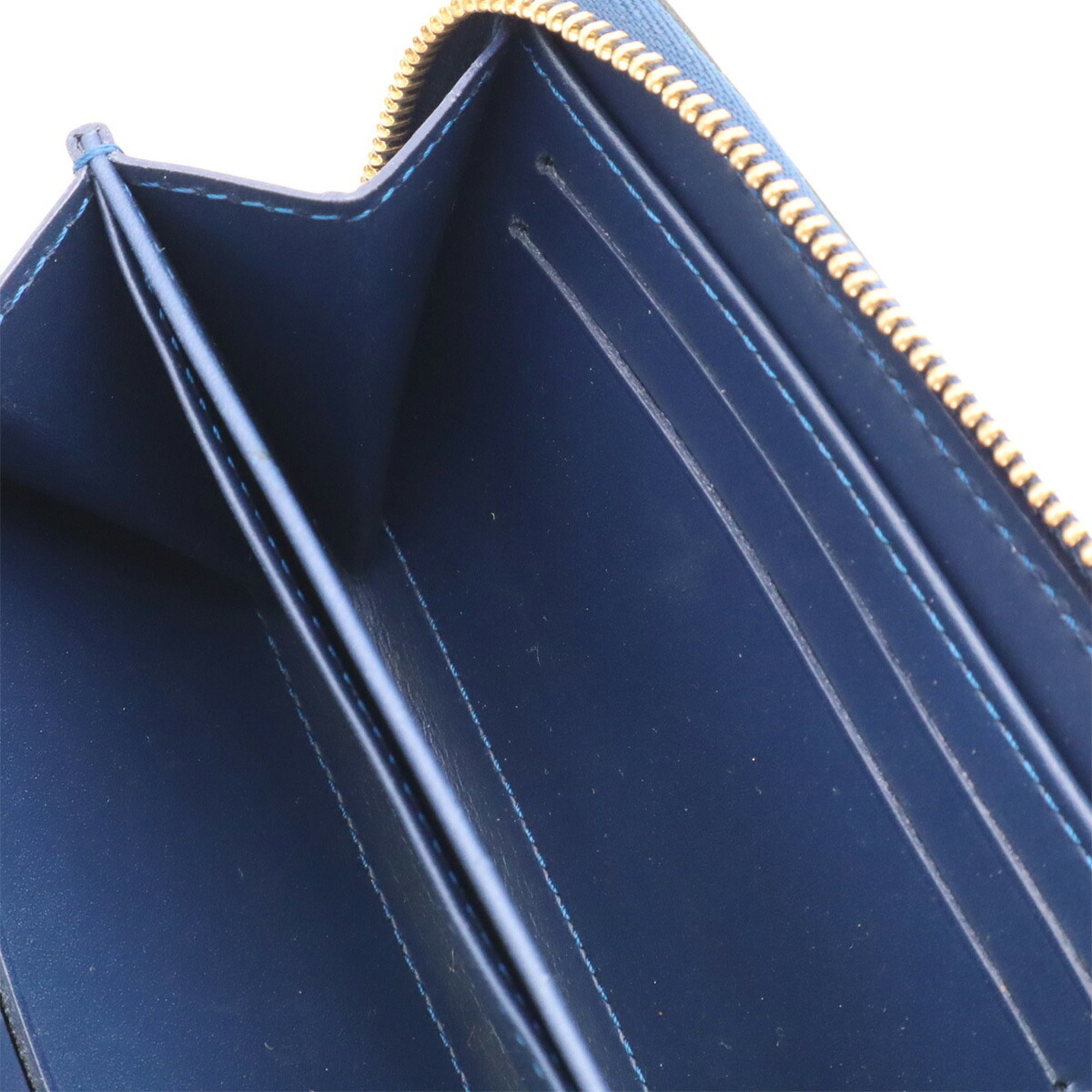 Louis Vuitton Blue Nuit Leather Coin Purse/Coin Case (Pre-Owned)