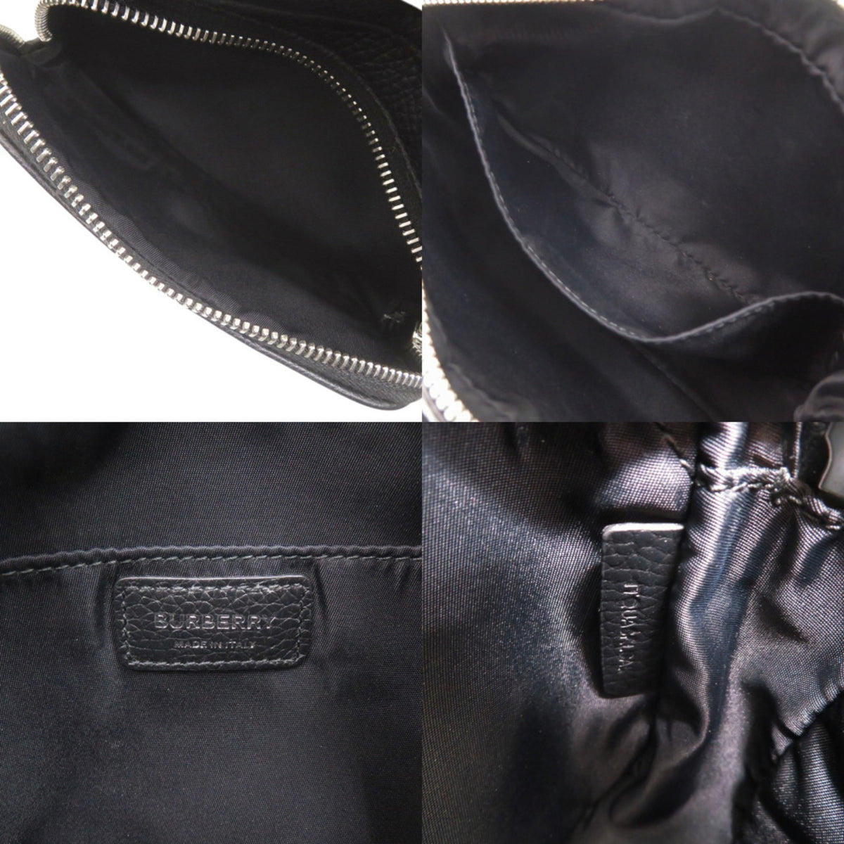 Burberry Black Leather Shoulder Bag (Pre-Owned)