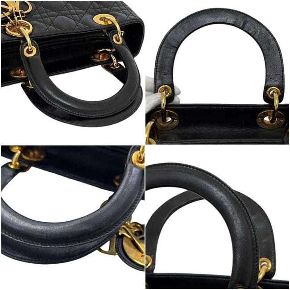 Christian Dior Black Leather Handbag (Pre-Owned)