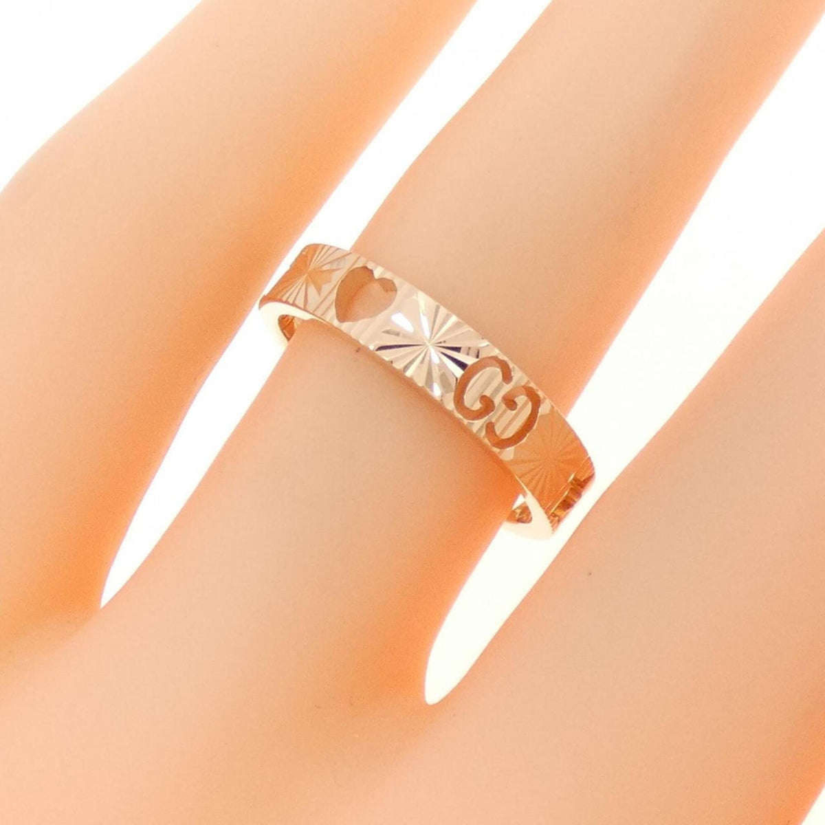 Gucci Pink Gold Pink Gold (18K) Band Ring (Pre-Owned)