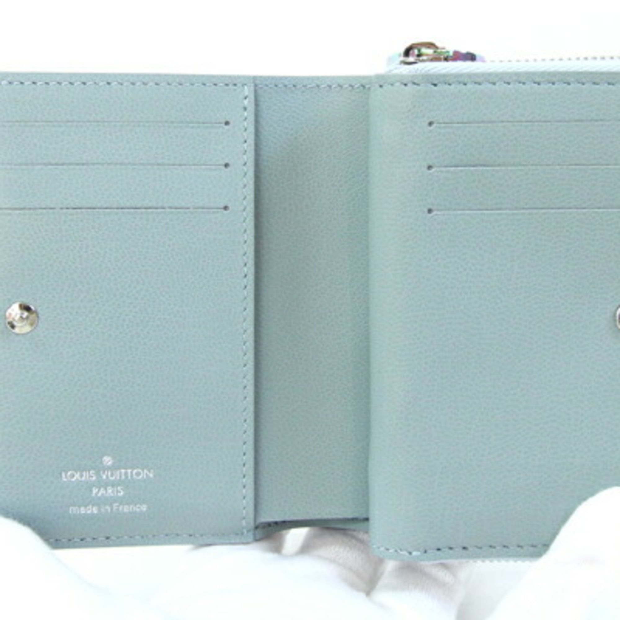 Louis Vuitton Monogram Light Blue Wallet (Bi-Fold) (Pre-Owned)