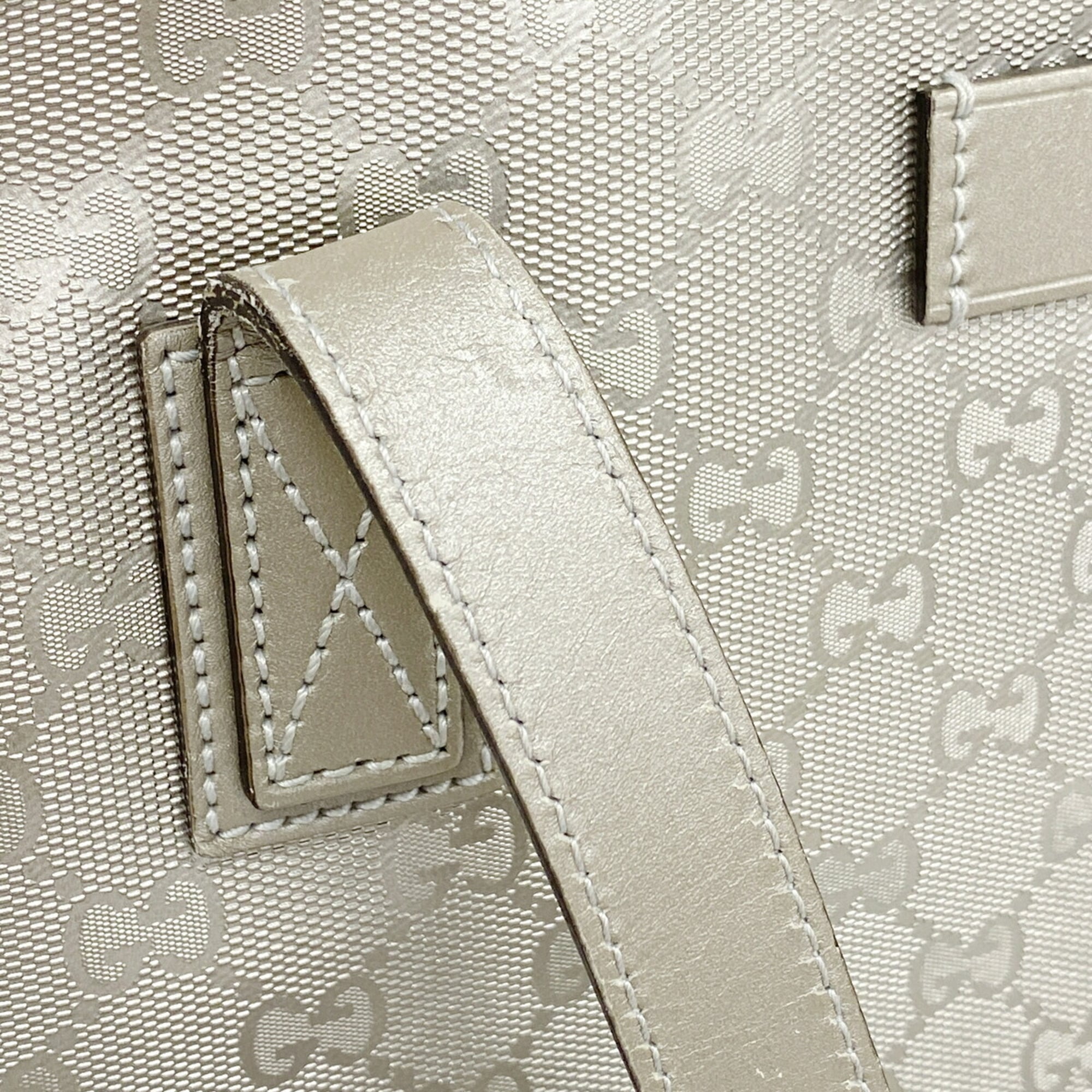 Gucci Silver Pvc Tote Bag (Pre-Owned)