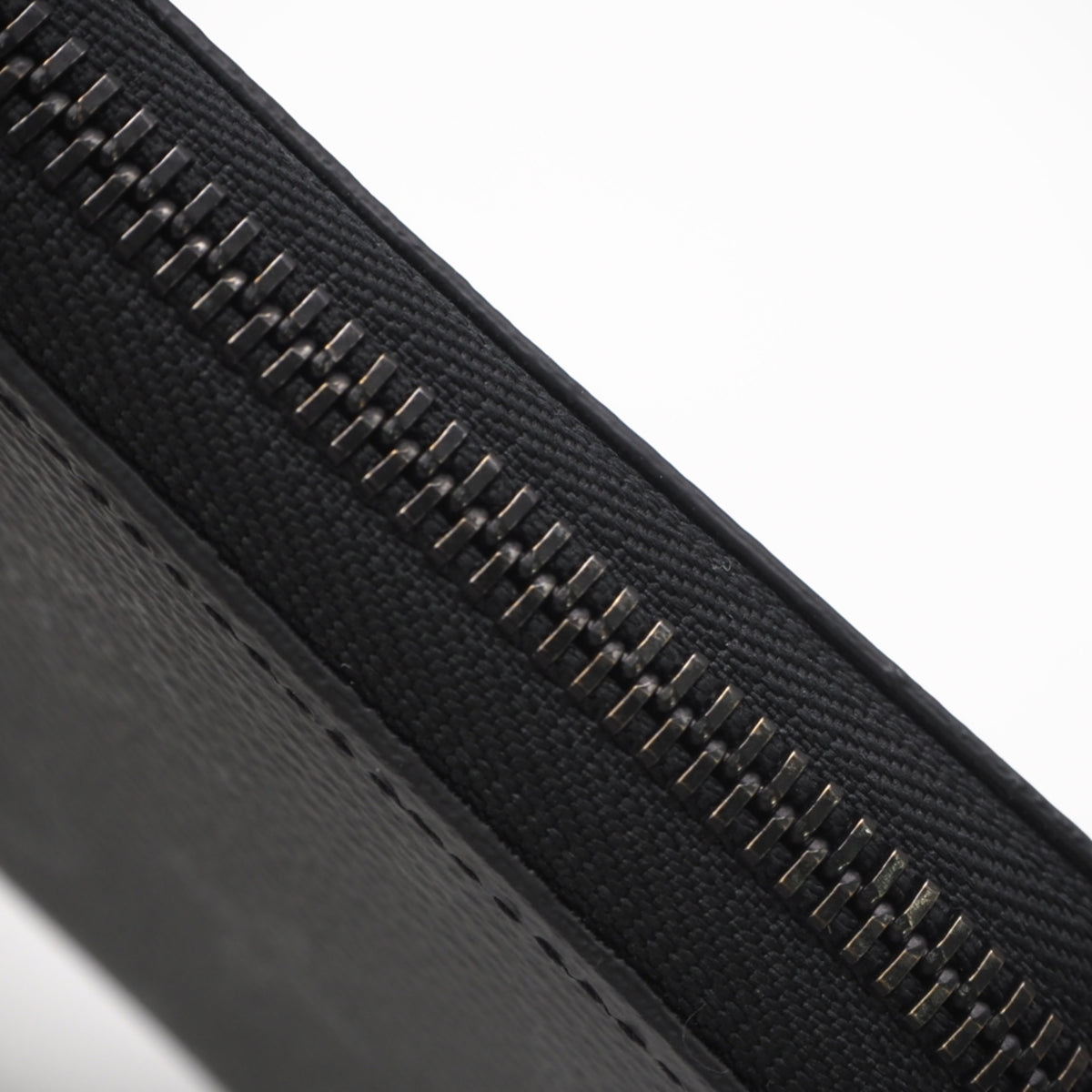 Louis Vuitton Monogram Black Coated Canvas Long Wallet (Bi-Fold) (Pre-Owned)