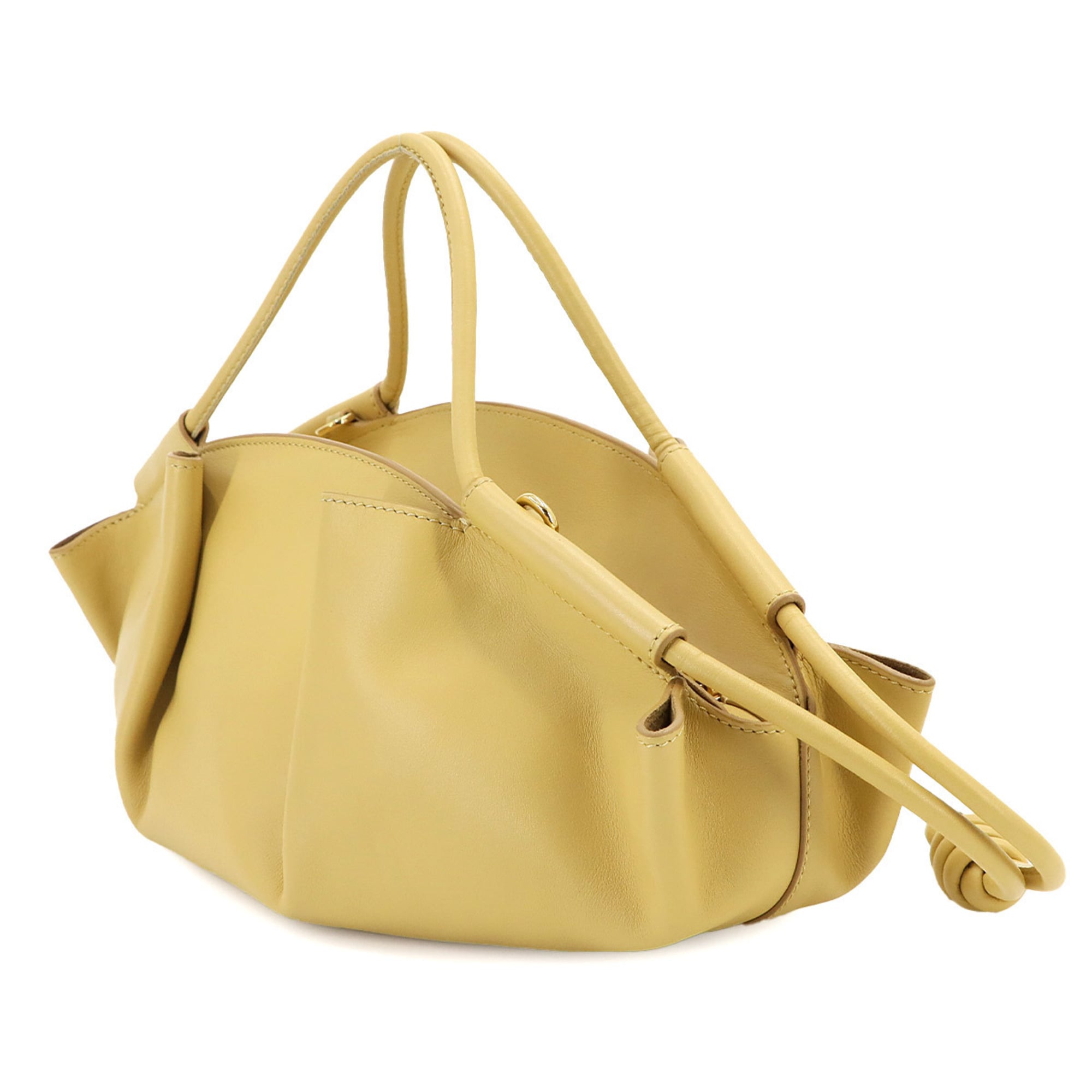 Loewe Yellow Leather Handbag (Pre-Owned)