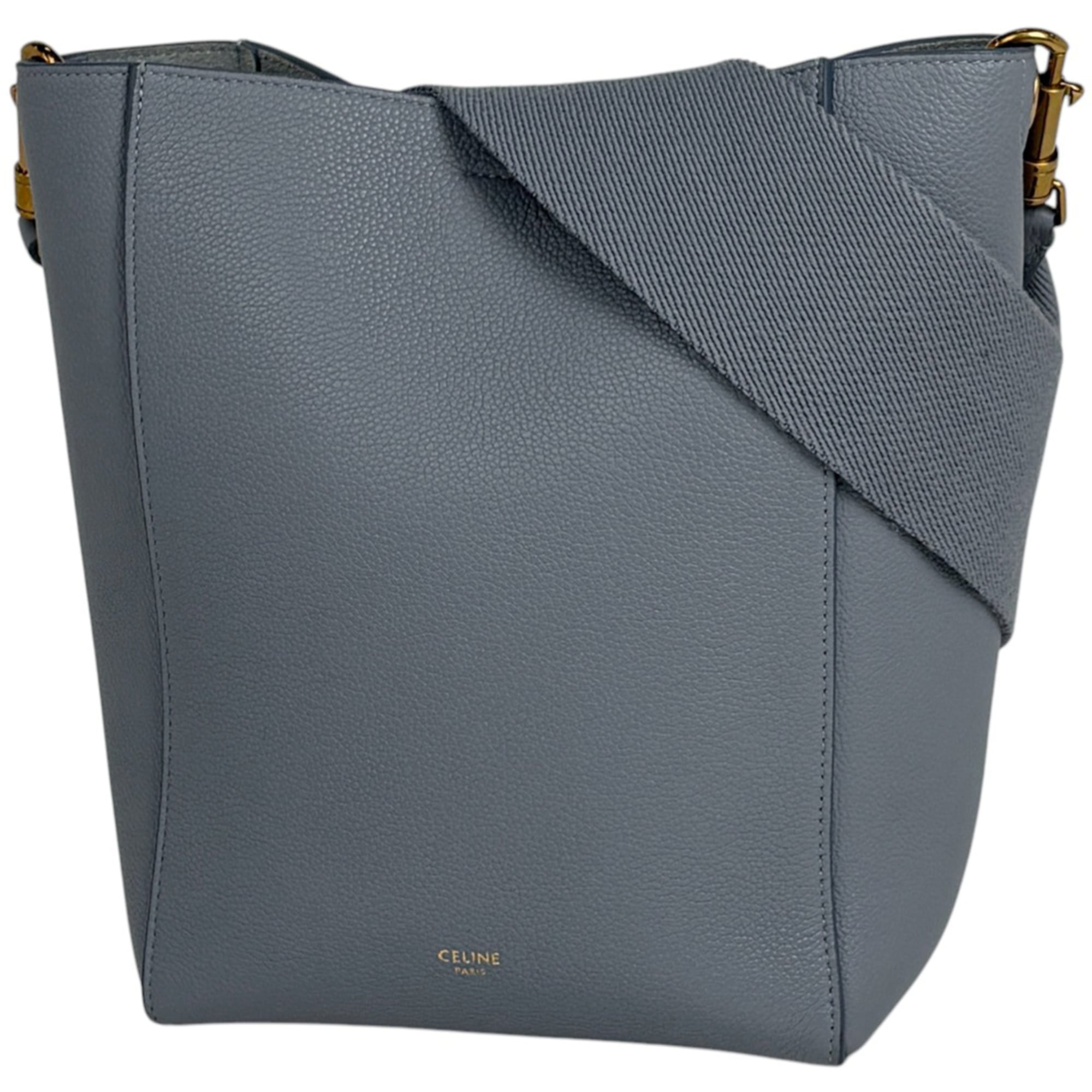 Celine Light Blue Leather Shoulder Bag (Pre-Owned)