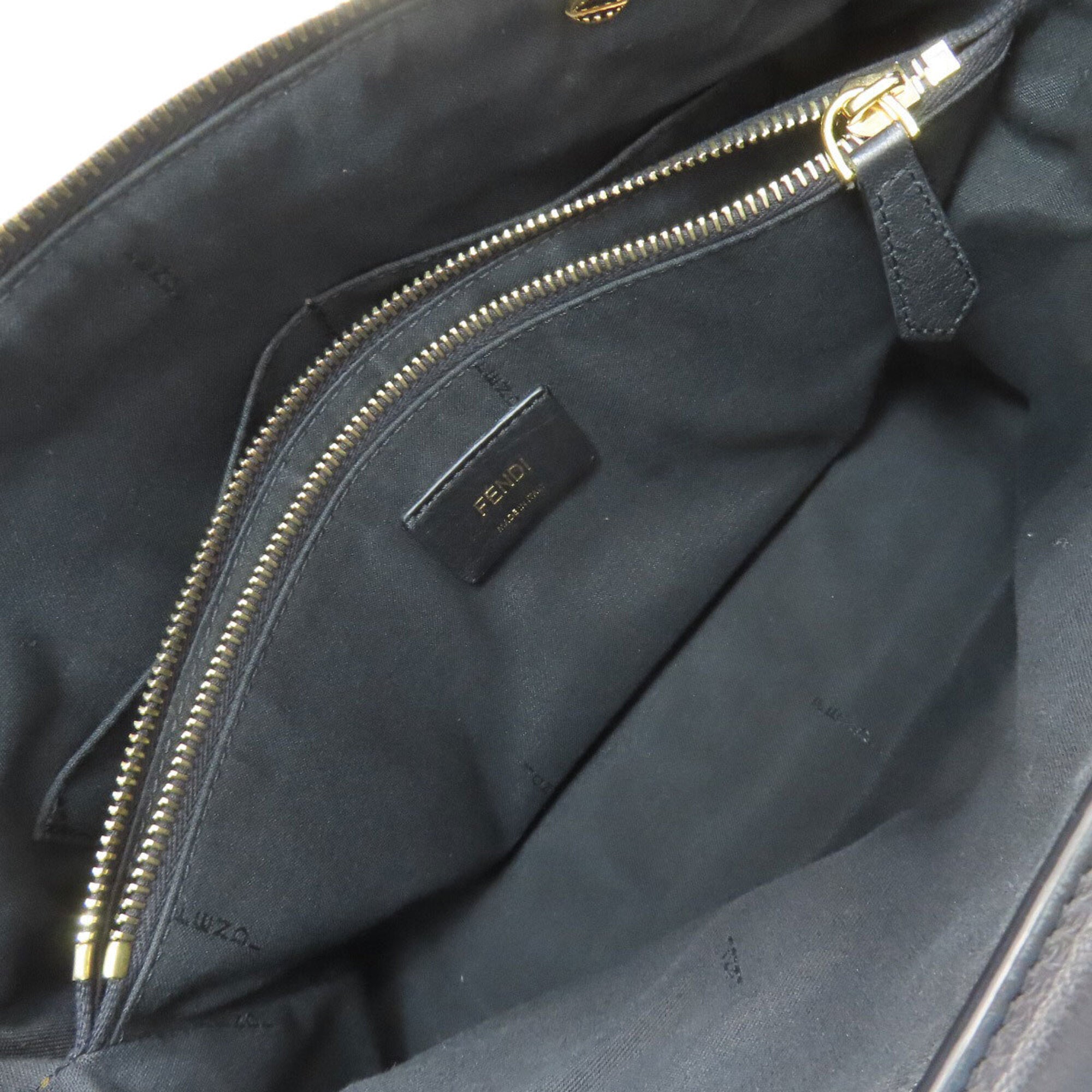 Fendi Black Leather Handbag (Pre-Owned)