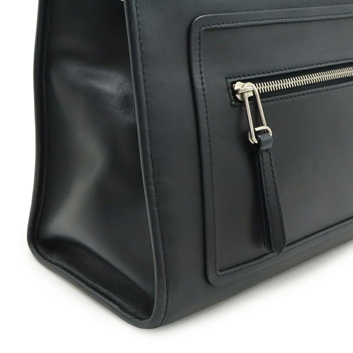 Fendi Black Leather Handbag Shoulder Bag (Pre-Owned)