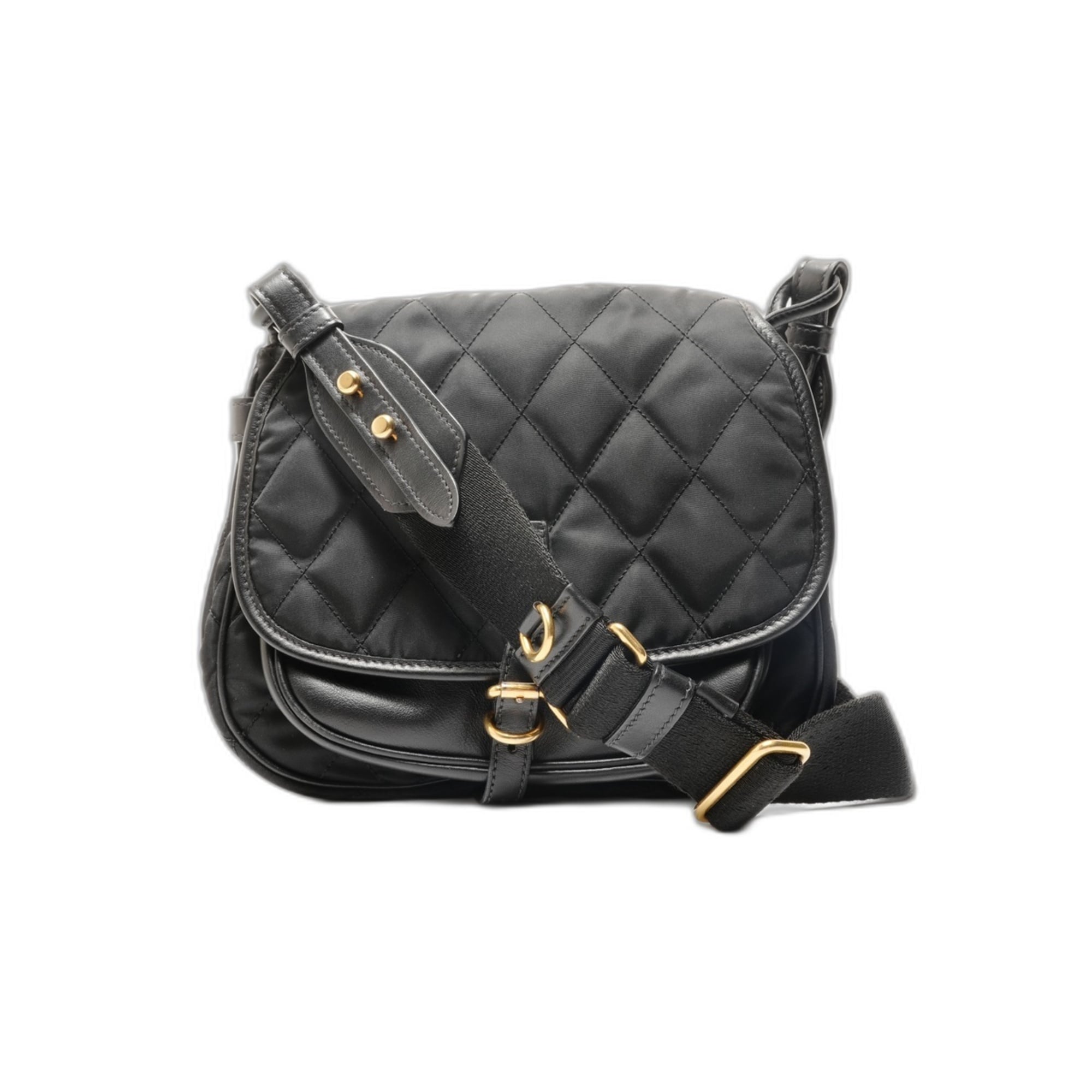 Prada Black Nylon Shoulder Bag (Pre-Owned)