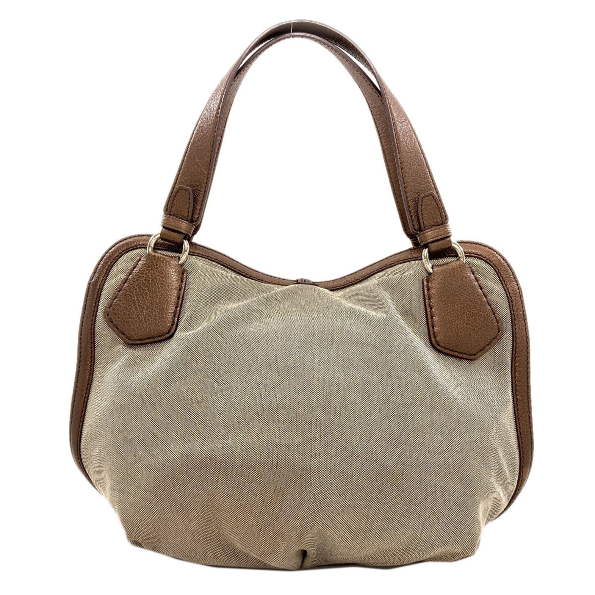 Celine Brown Canvas Handbag (Pre-Owned)