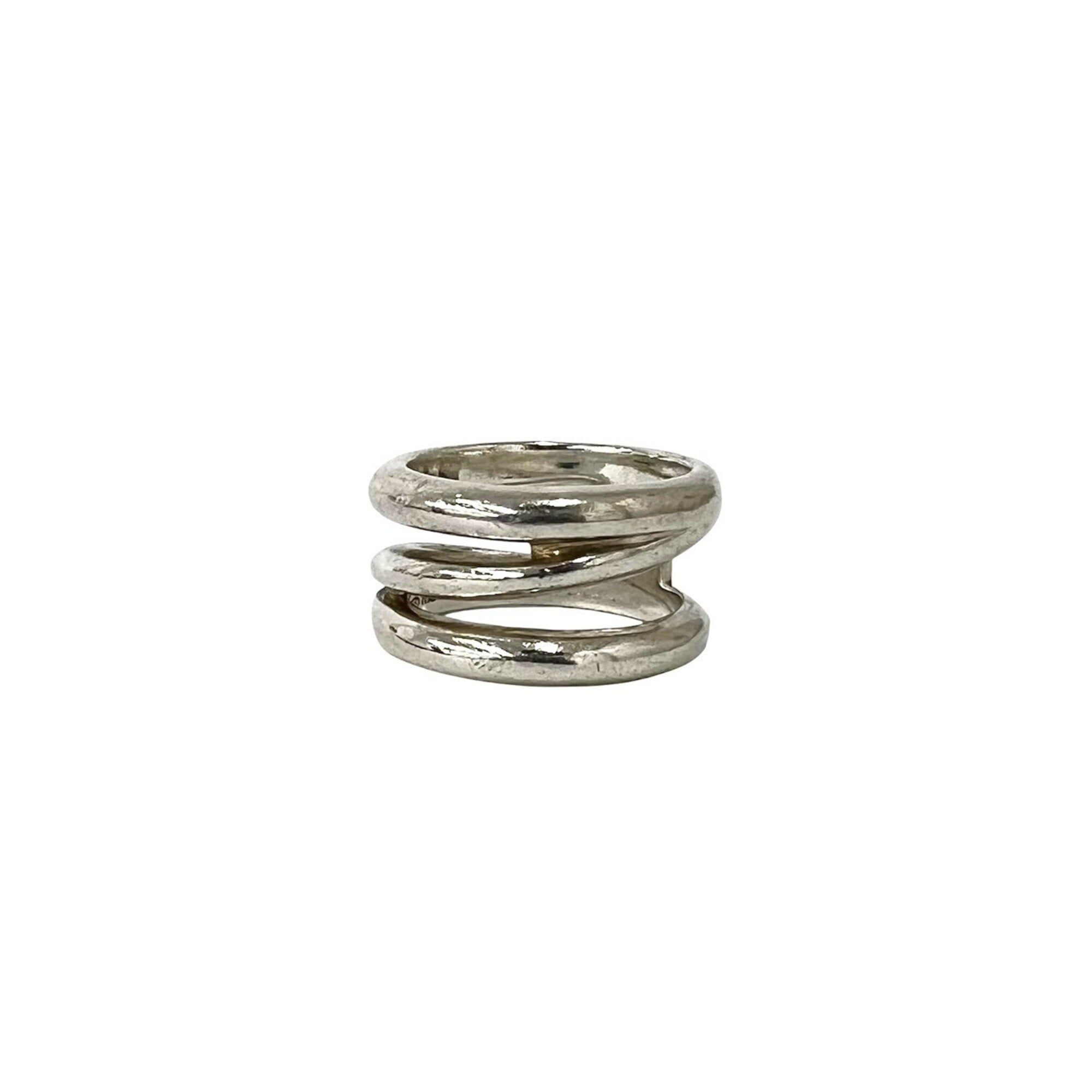 Tiffany Silver Silver 925 Band Ring (Pre-Owned)