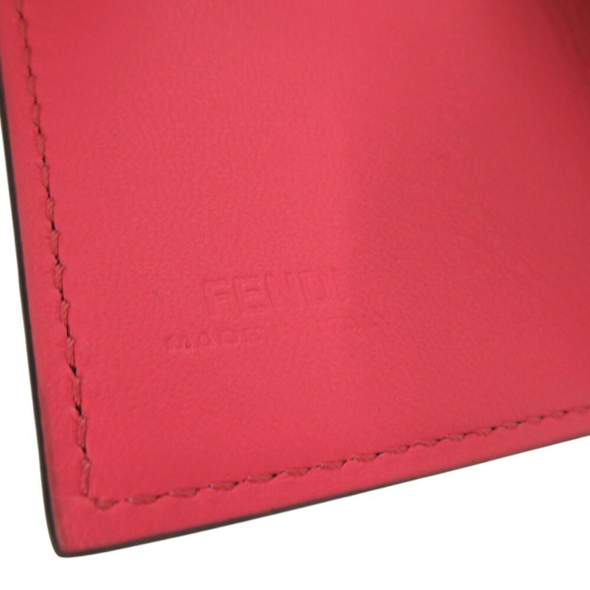 Fendi Pink Leather Wallet (Tri-Fold) (Pre-Owned)