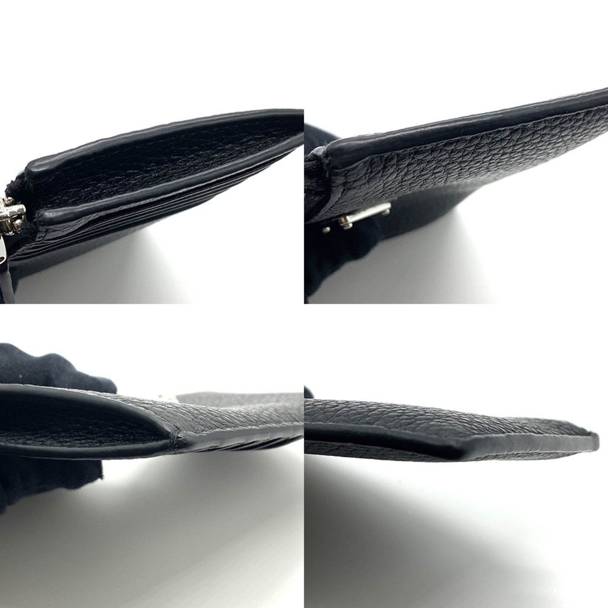 Prada Black Vitello Daino Coin Purse/Coin Case (Pre-Owned)