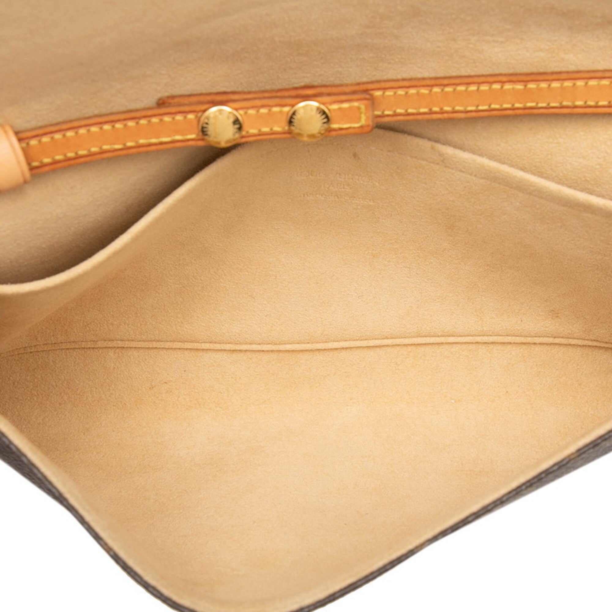 Louis Vuitton Monogram Brown Pvc Leather Pochette Shoulder Bag (Pre-Owned)