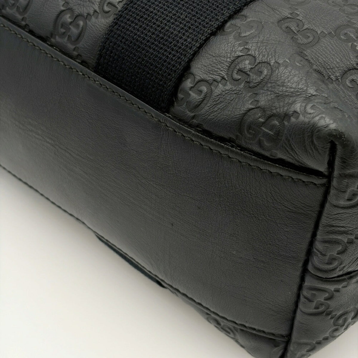 Gucci Black Leather Tote Bag (Pre-Owned)