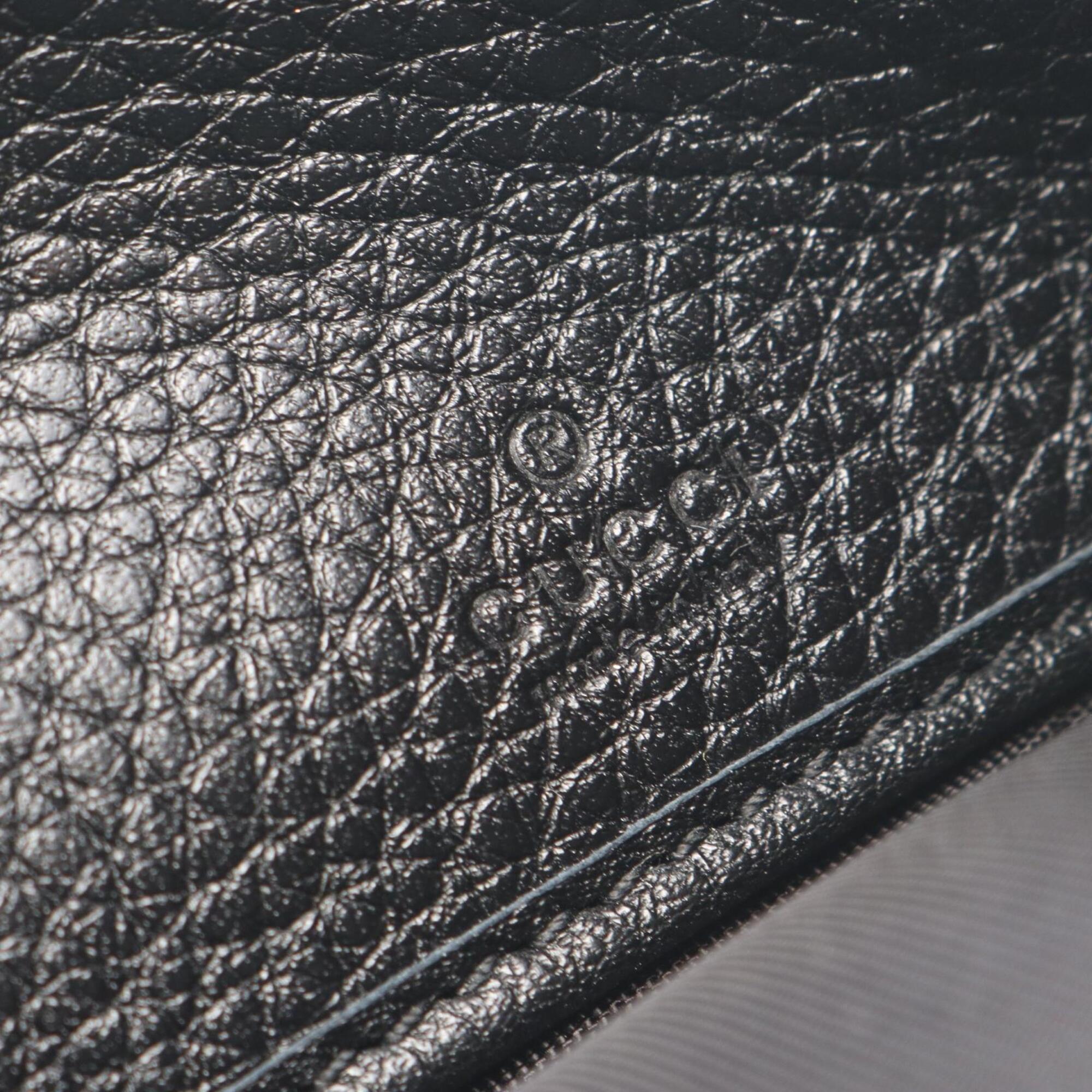 Gucci Black Leather Long Wallet (Bi-Fold) (Pre-Owned)