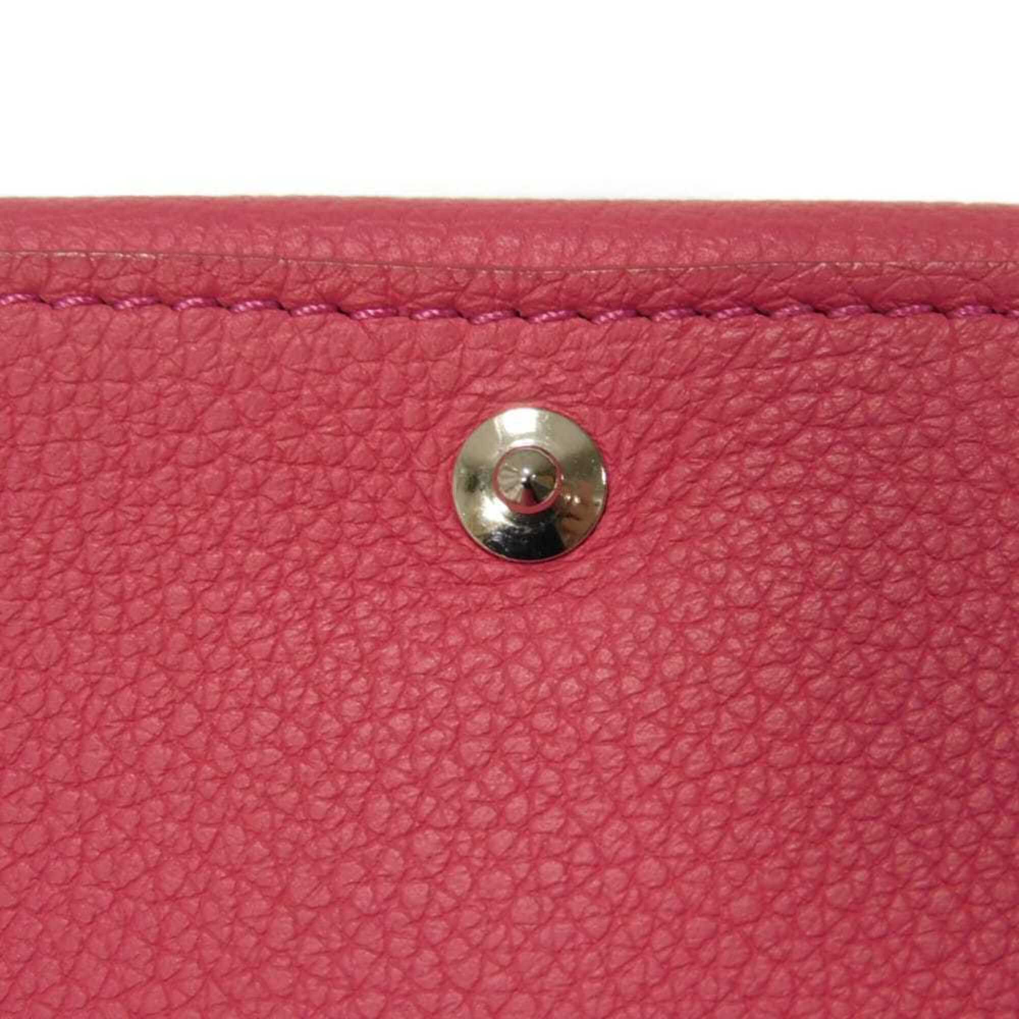 Louis Vuitton Pink Leather Wallet (Tri-Fold) (Pre-Owned)