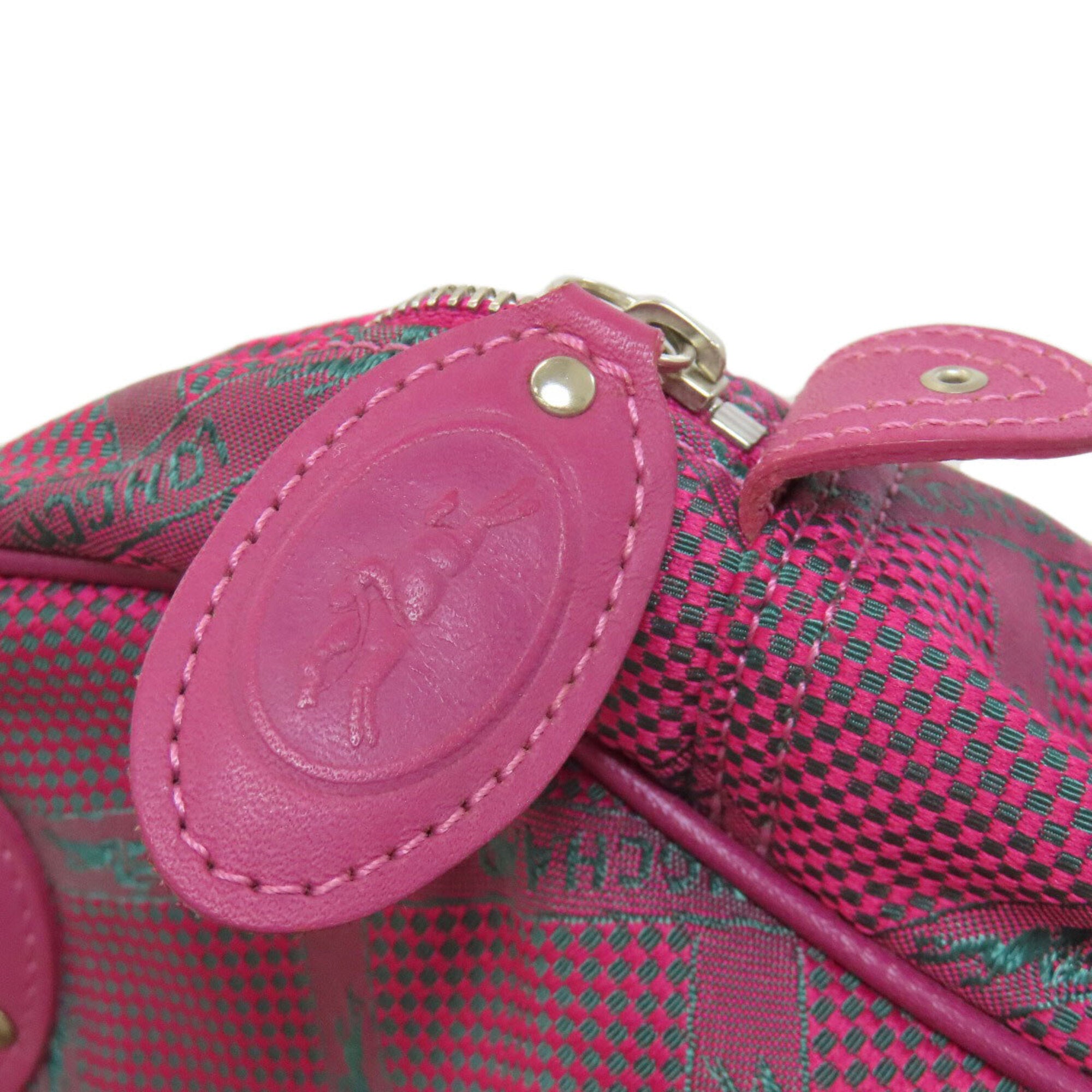 Longchamp Pink Nylon Handbag (Pre-Owned)