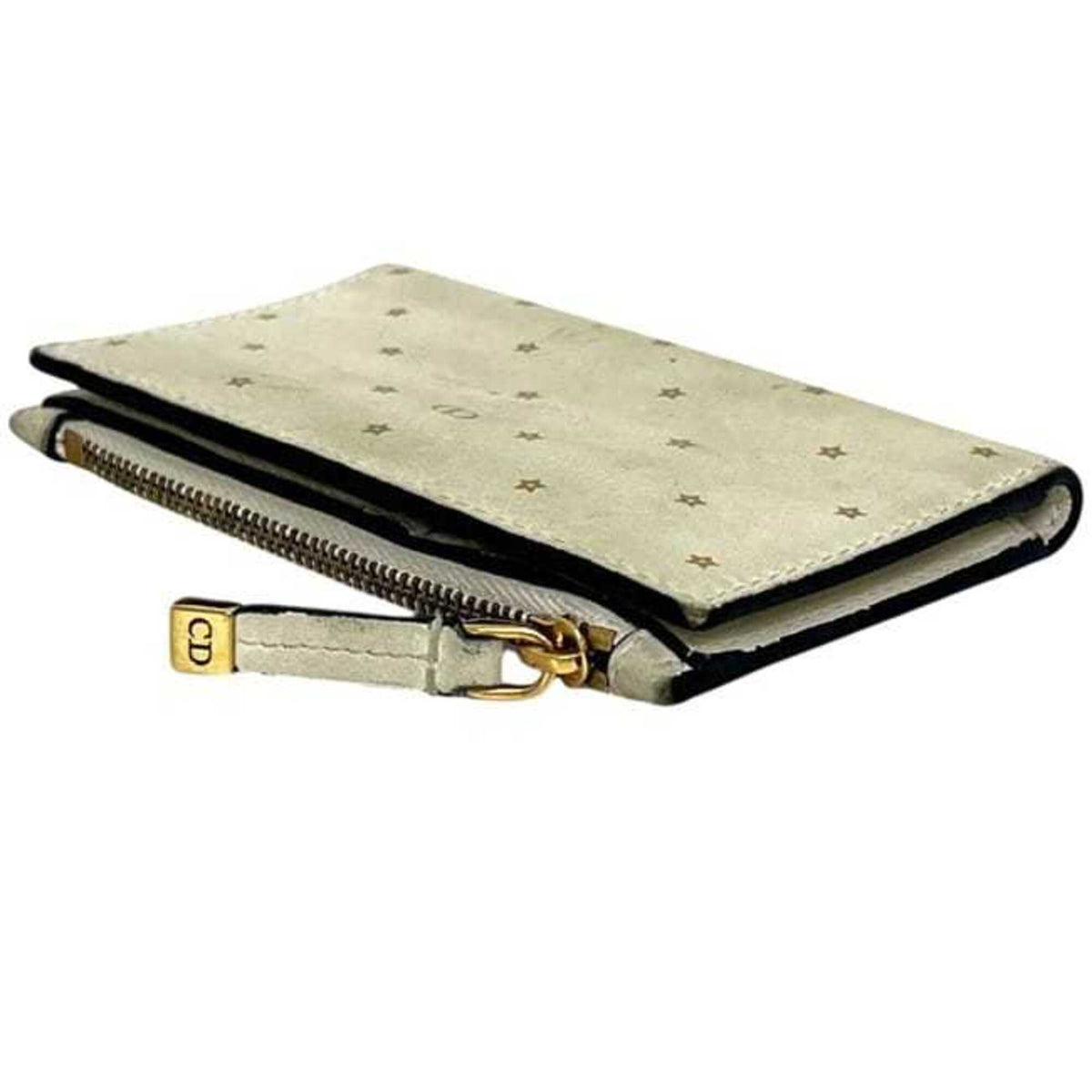 Christian Dior Beige Leather Wallet (Bi-Fold) (Pre-Owned)