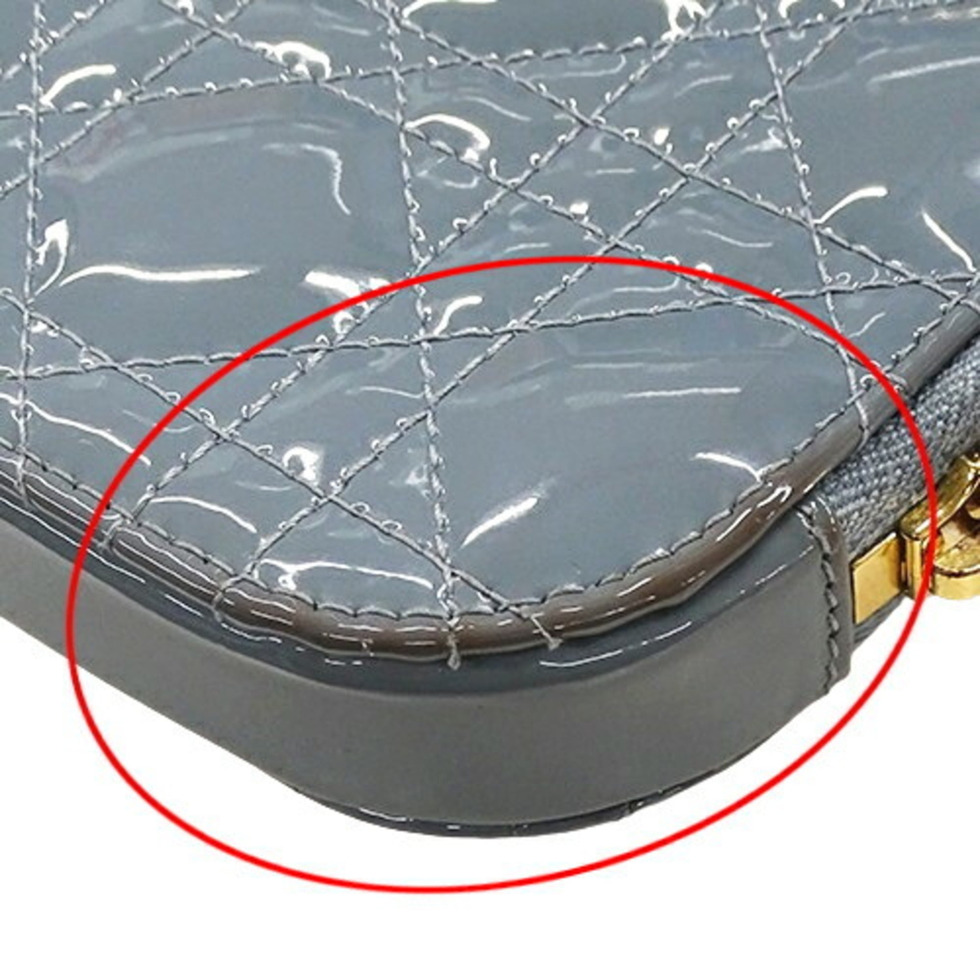 Christian Dior Patent Leather Pouch (Pre-Owned)