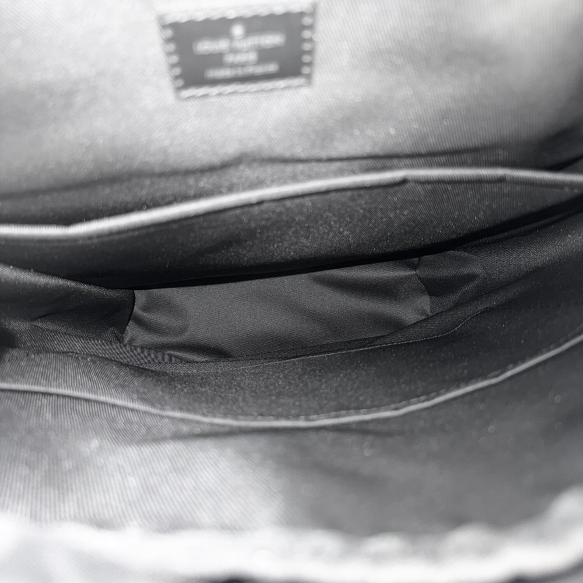 Louis Vuitton Black Leather Backpack (Pre-Owned)