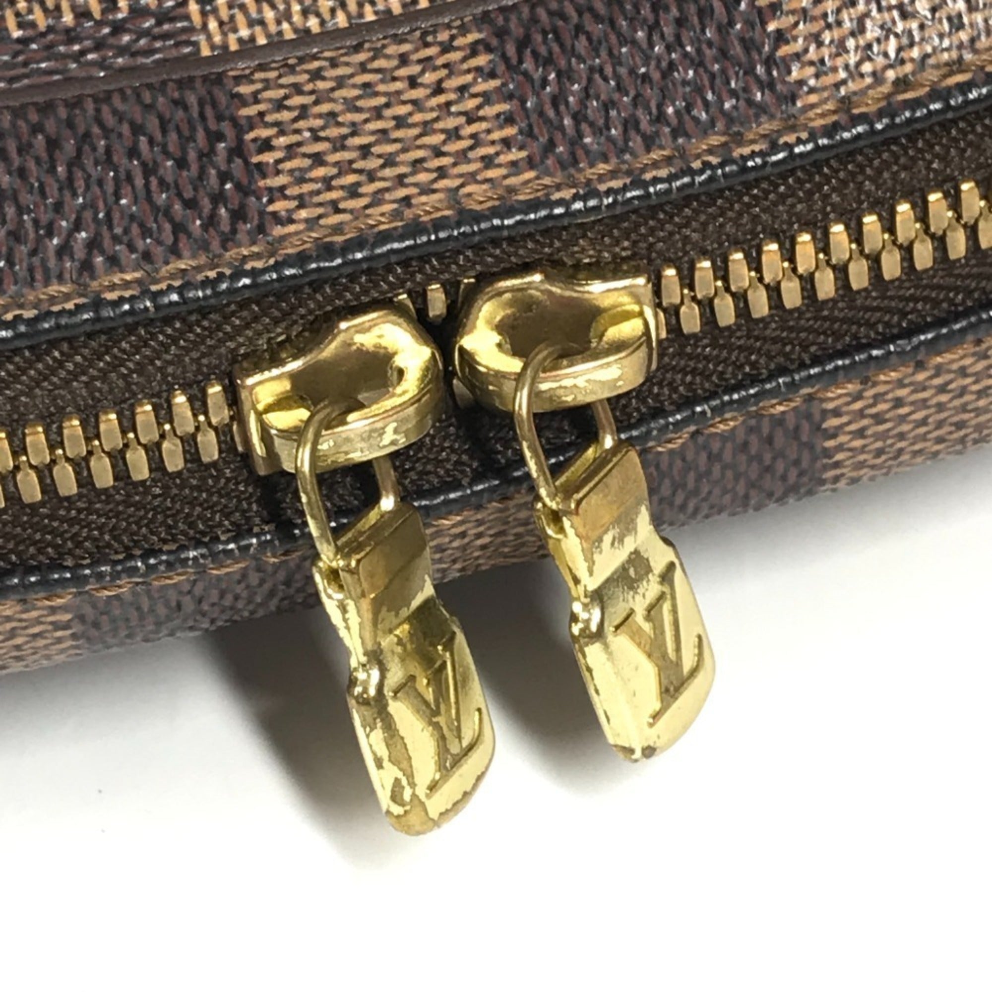 Louis Vuitton Brown Damier Canvas Pochette Shoulder Bag (Pre-Owned)