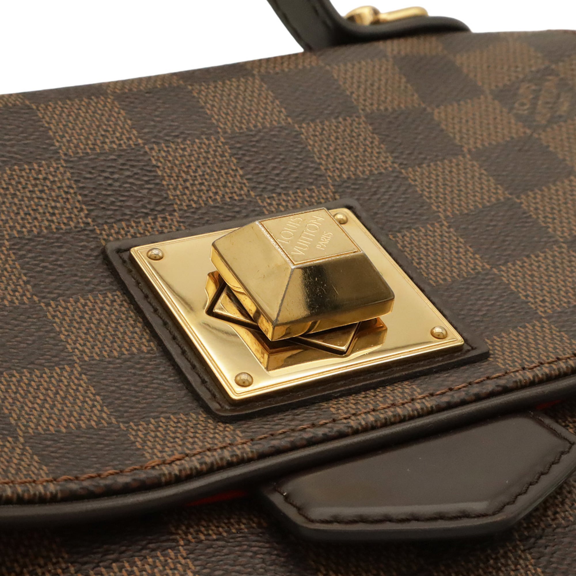 Louis Vuitton Brown Damier Canvas White Pvc Handbag Shoulder Bag (Pre-Owned)