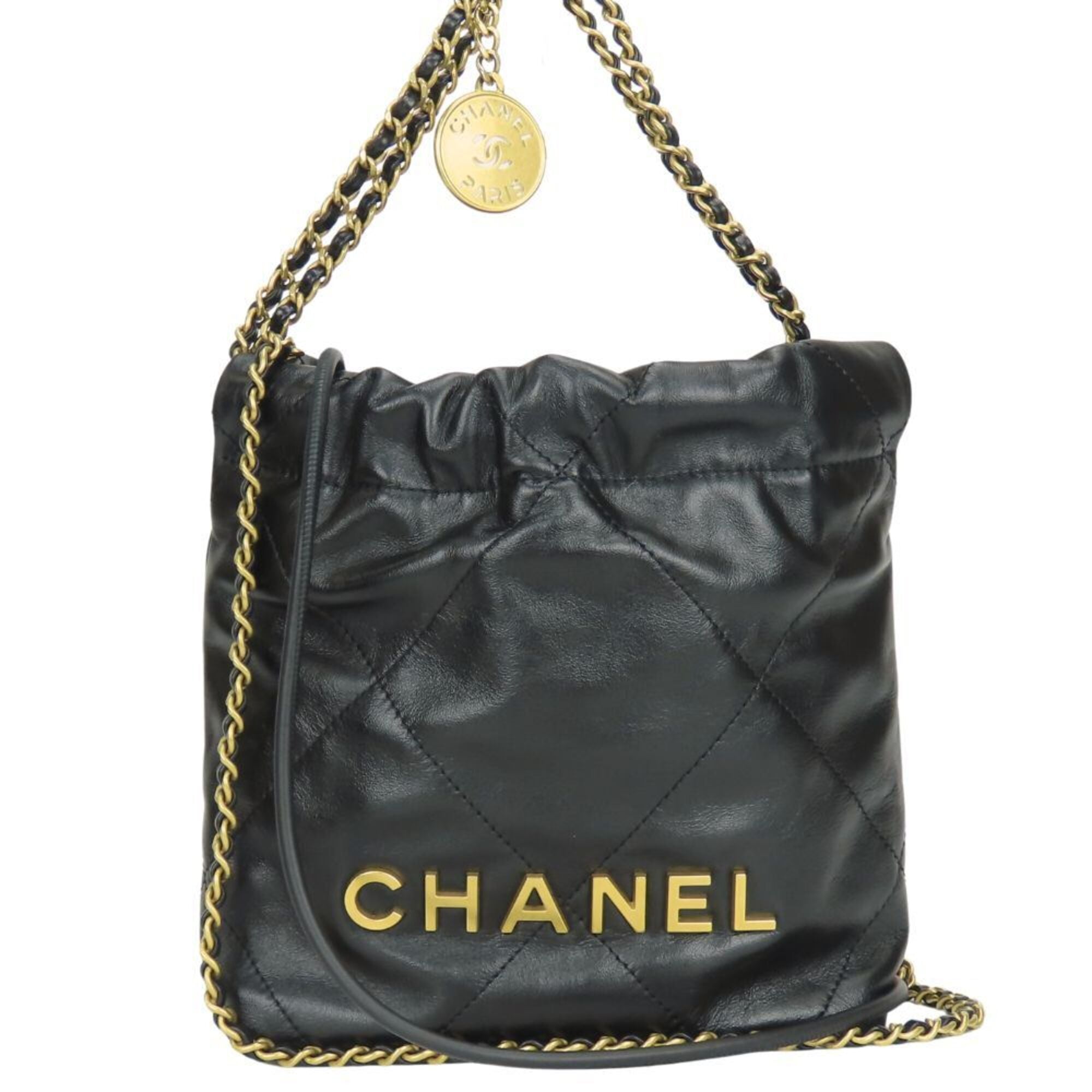 Chanel Black Handbag Shoulder Bag (Pre-Owned)