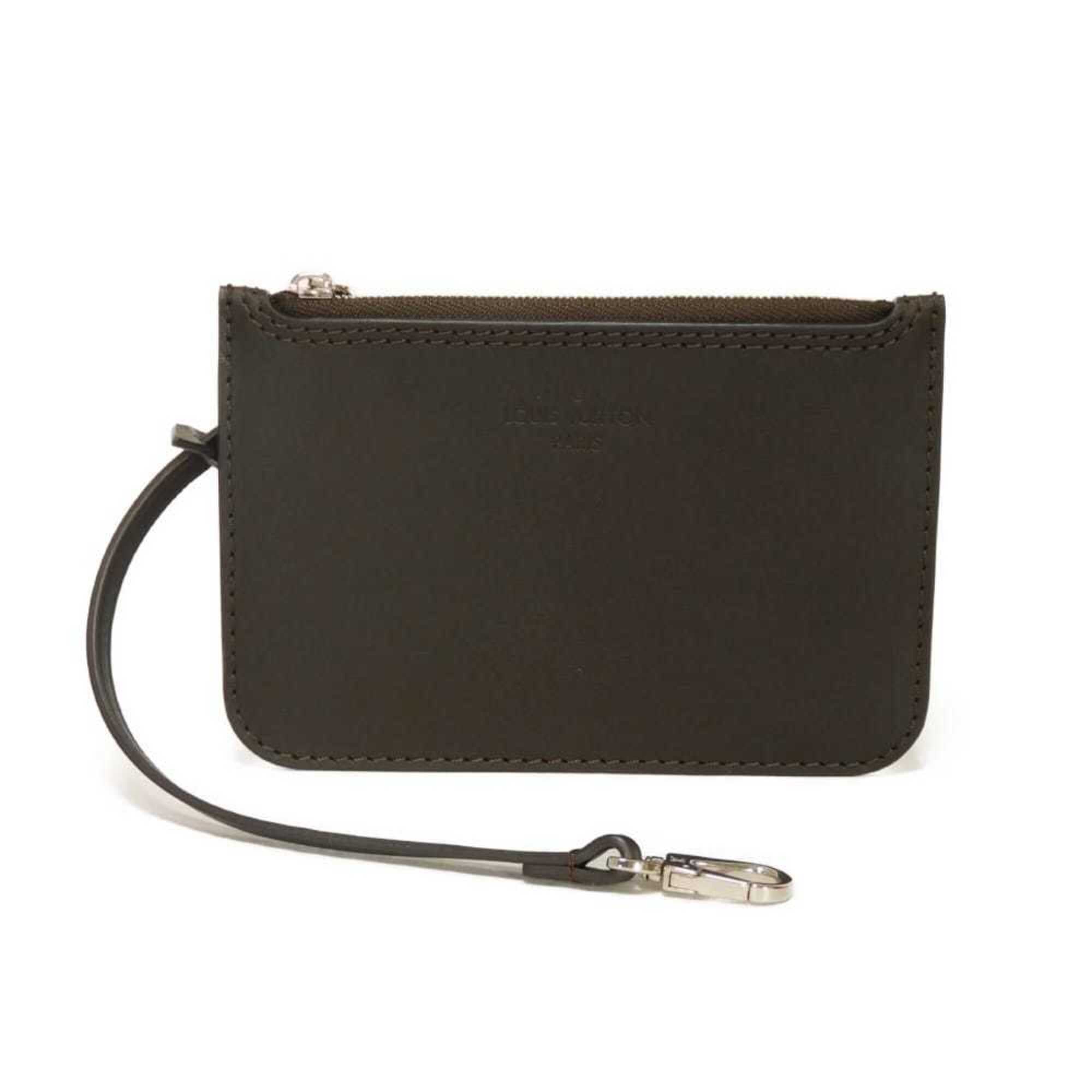 Louis Vuitton Dark Brown Leather Pouch (Pre-Owned)