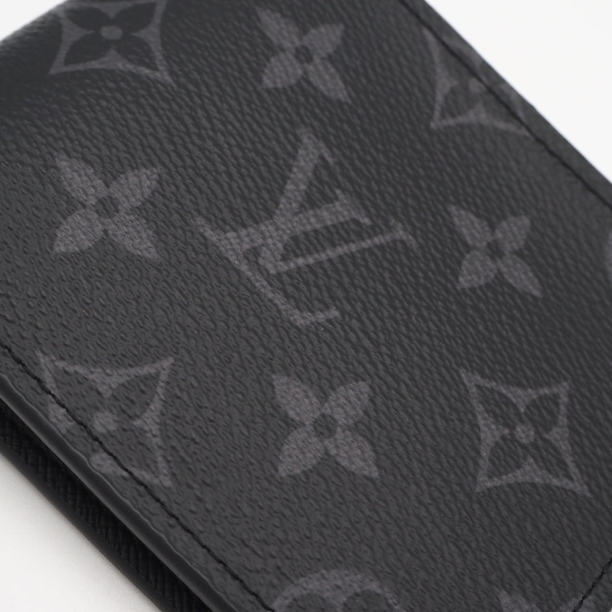 Louis Vuitton Monogram Eclipse Black Gray Coated Canvas Leather Wallet (Bi-Fold) (Pre-Owned)