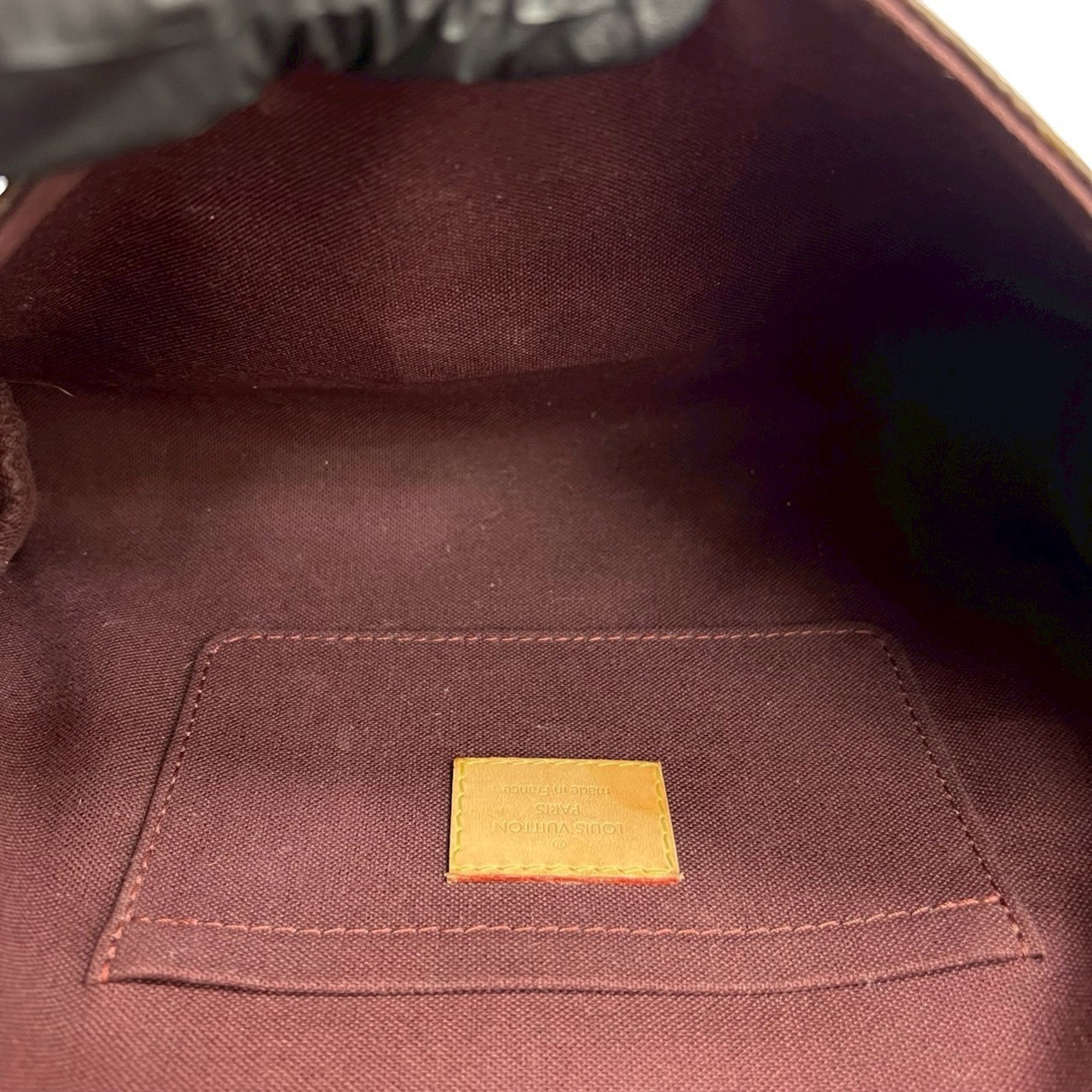 Louis Vuitton Brown Leather Pvc Handbag Pochette Shoulder Bag (Pre-Owned)
