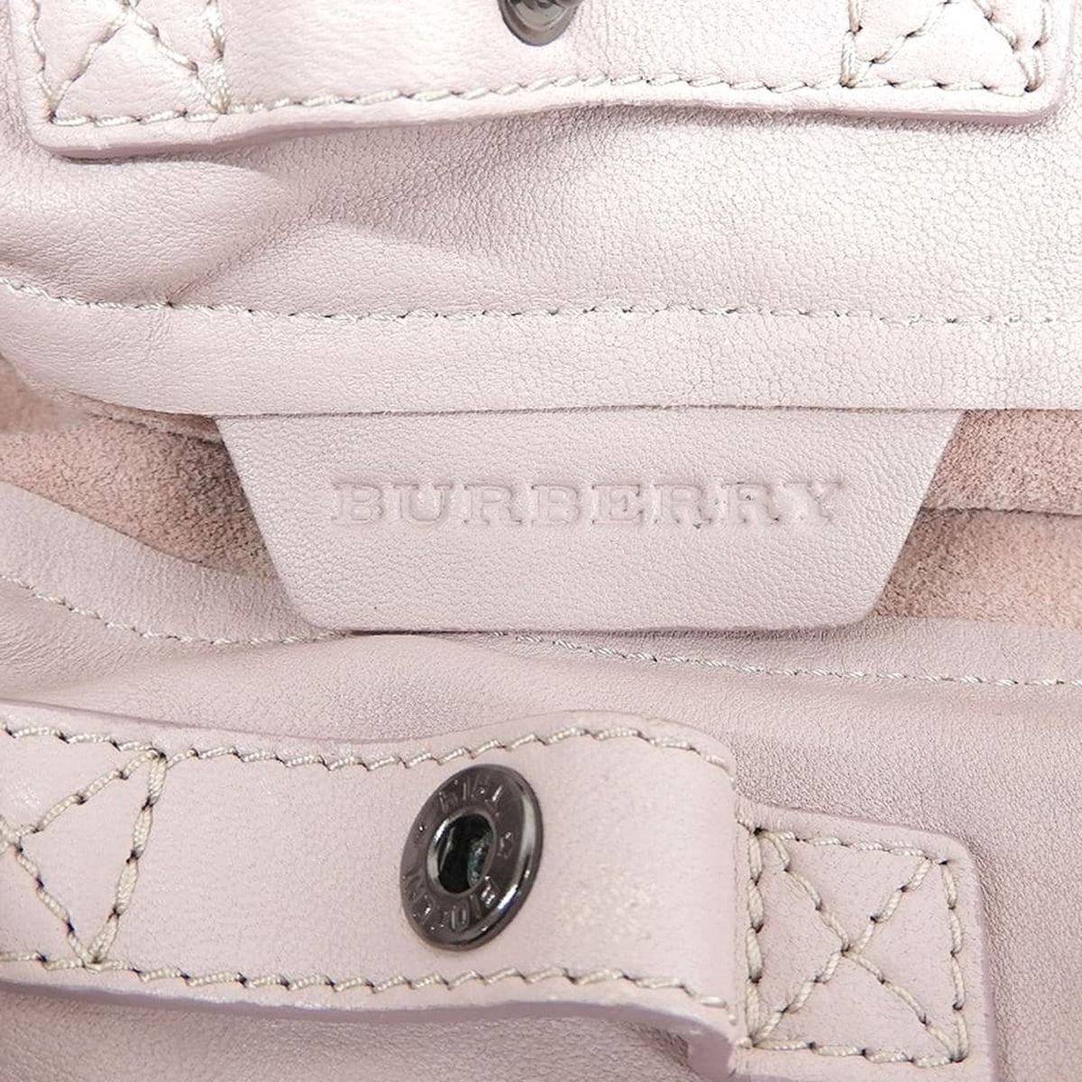 Burberry Pink Leather Tote Bag (Pre-Owned)
