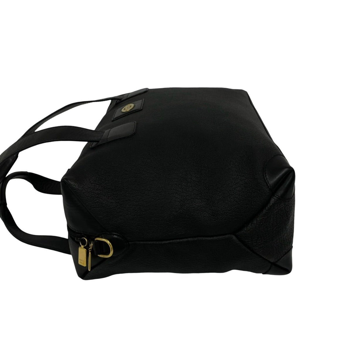 Gucci Black Leather Boston Bag Handbag Shoulder Bag (Pre-Owned)