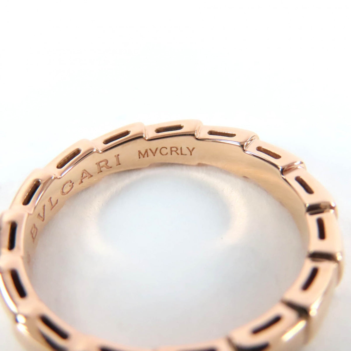 Bvlgari Serpenti Pink Gold Pink Gold (18K) Band Ring (Pre-Owned)