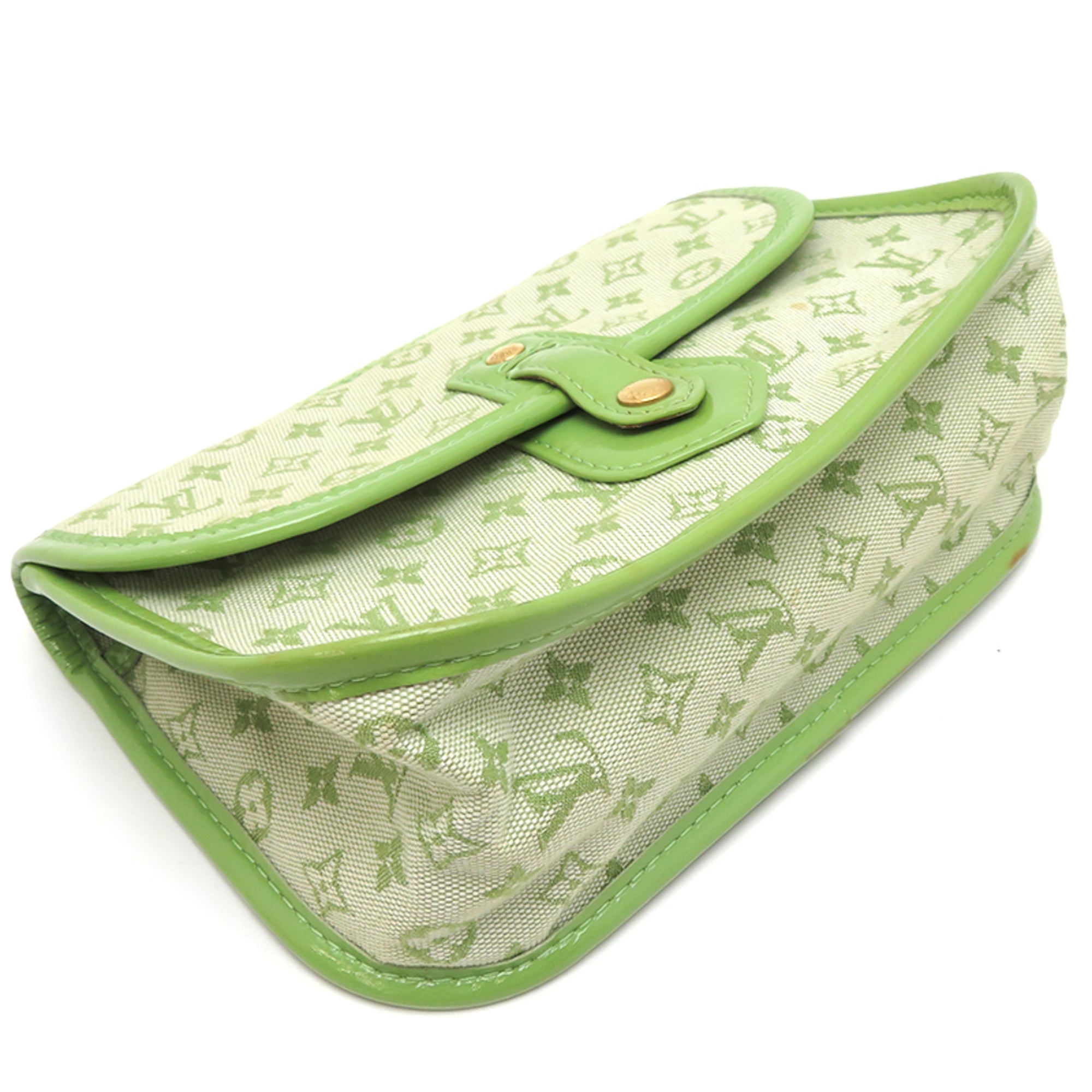 Louis Vuitton Green Monogram Pouch (Pre-Owned)