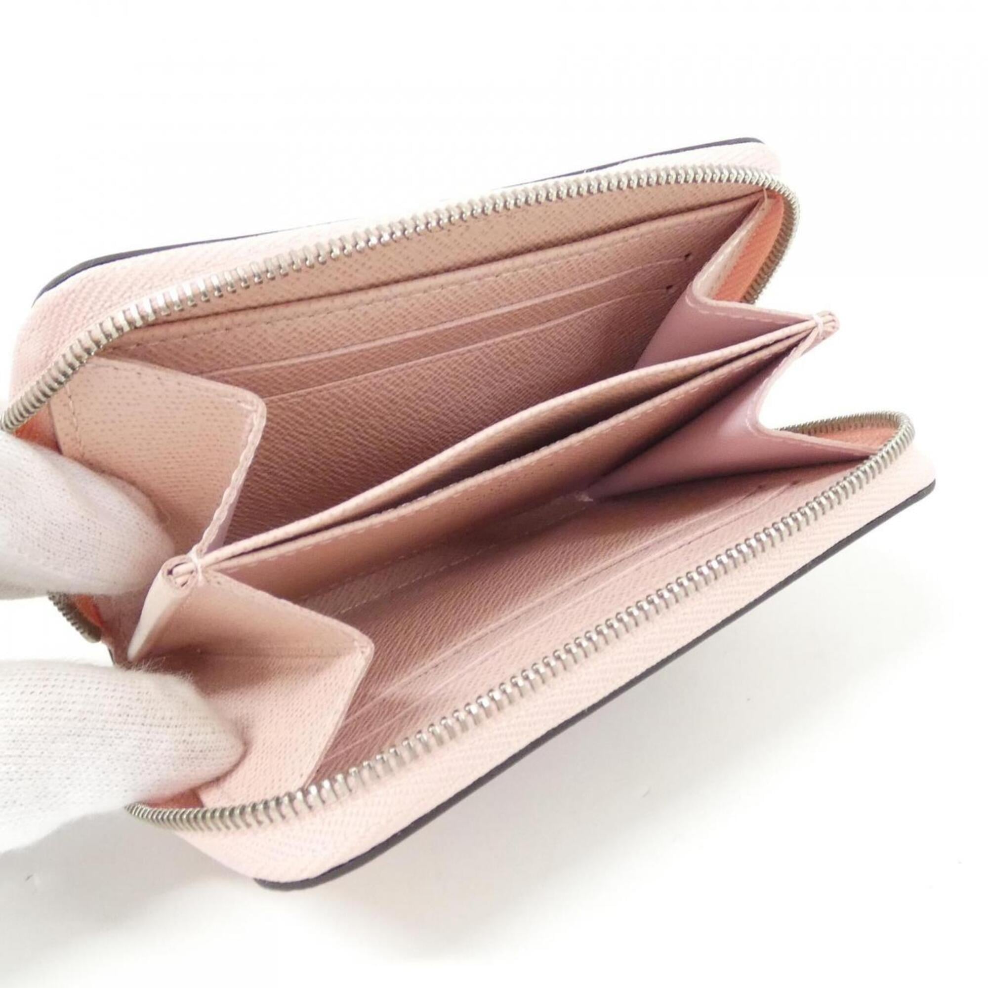 Louis Vuitton Pink Rose Ballerine Rose Leather Long Wallet (Bi-Fold) (Pre-Owned)