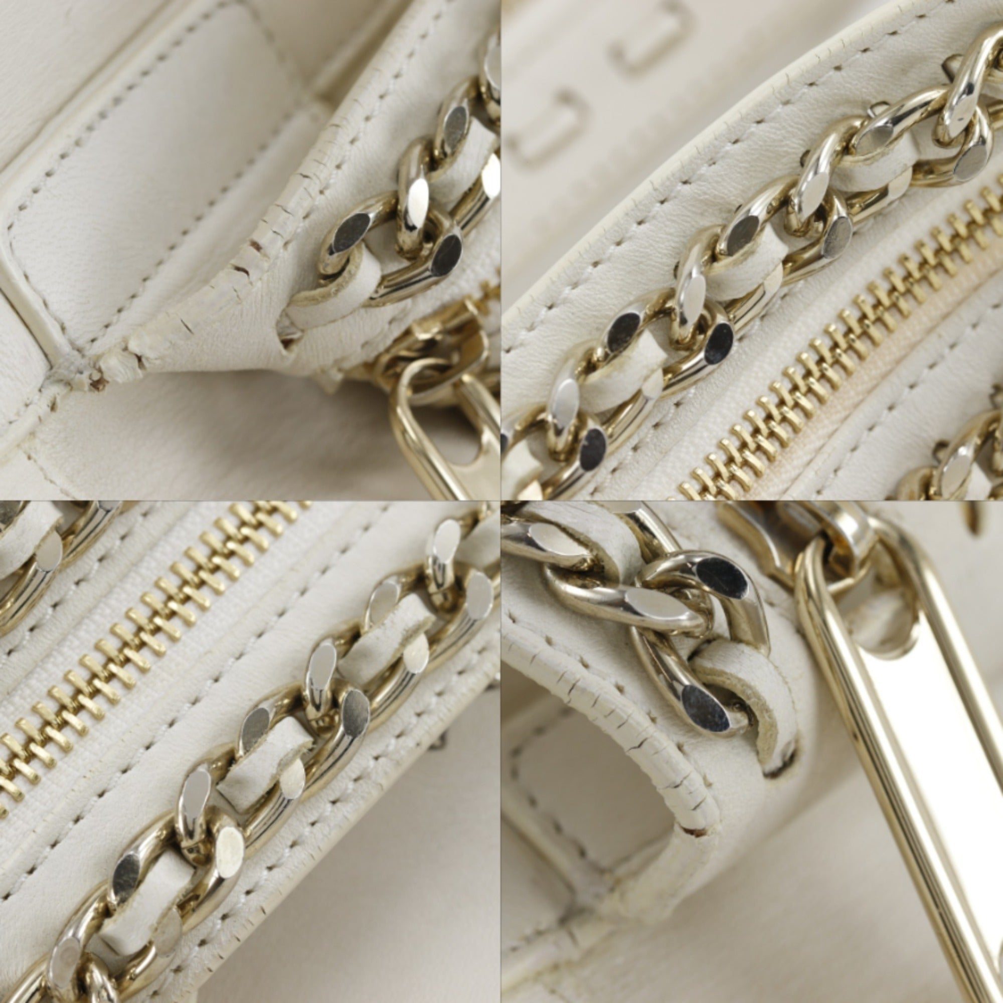 Jimmy Choo White Leather Handbag (Pre-Owned)