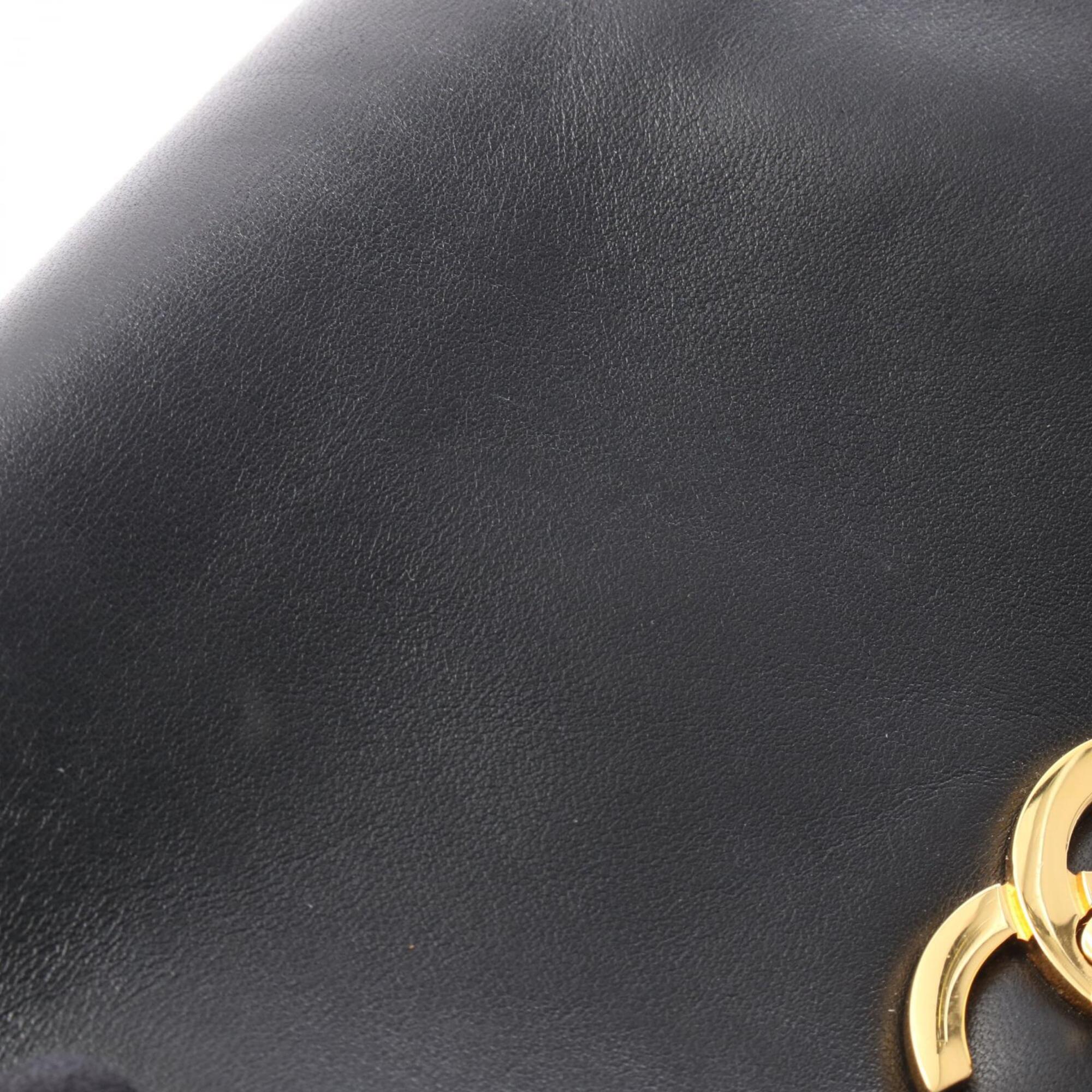 Chanel Black Leather Backpack Handbag (Pre-Owned)