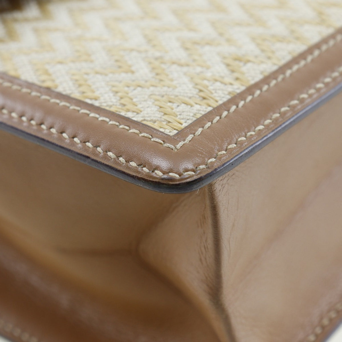 Hermes Canvas Shoulder Bag (Pre-Owned)