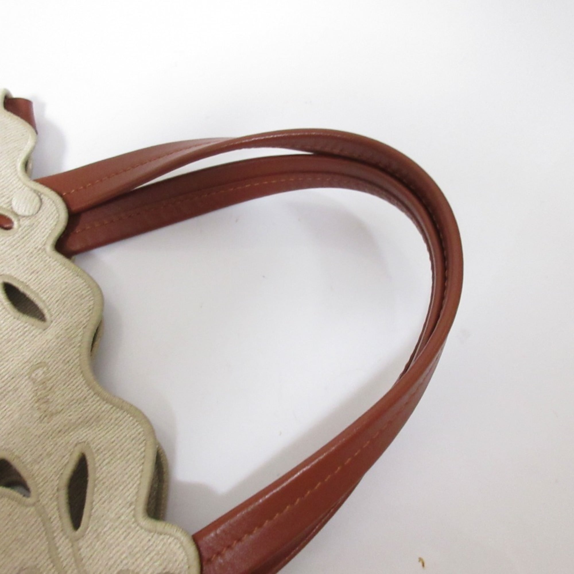 Chloé Beige Brown Shoulder Bag Tote Bag (Pre-Owned)