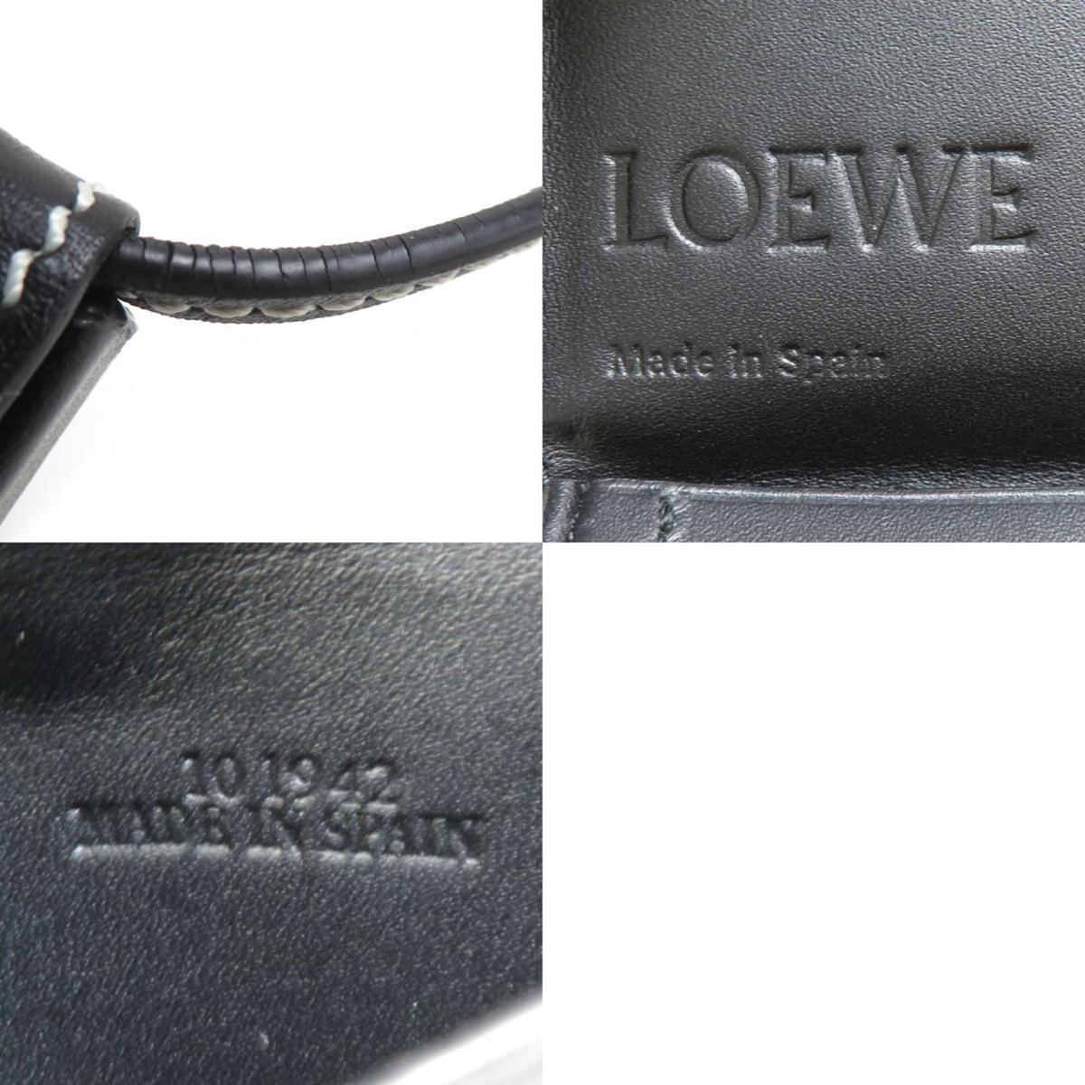 Loewe Black Leather Pochette Pouch (Pre-Owned)