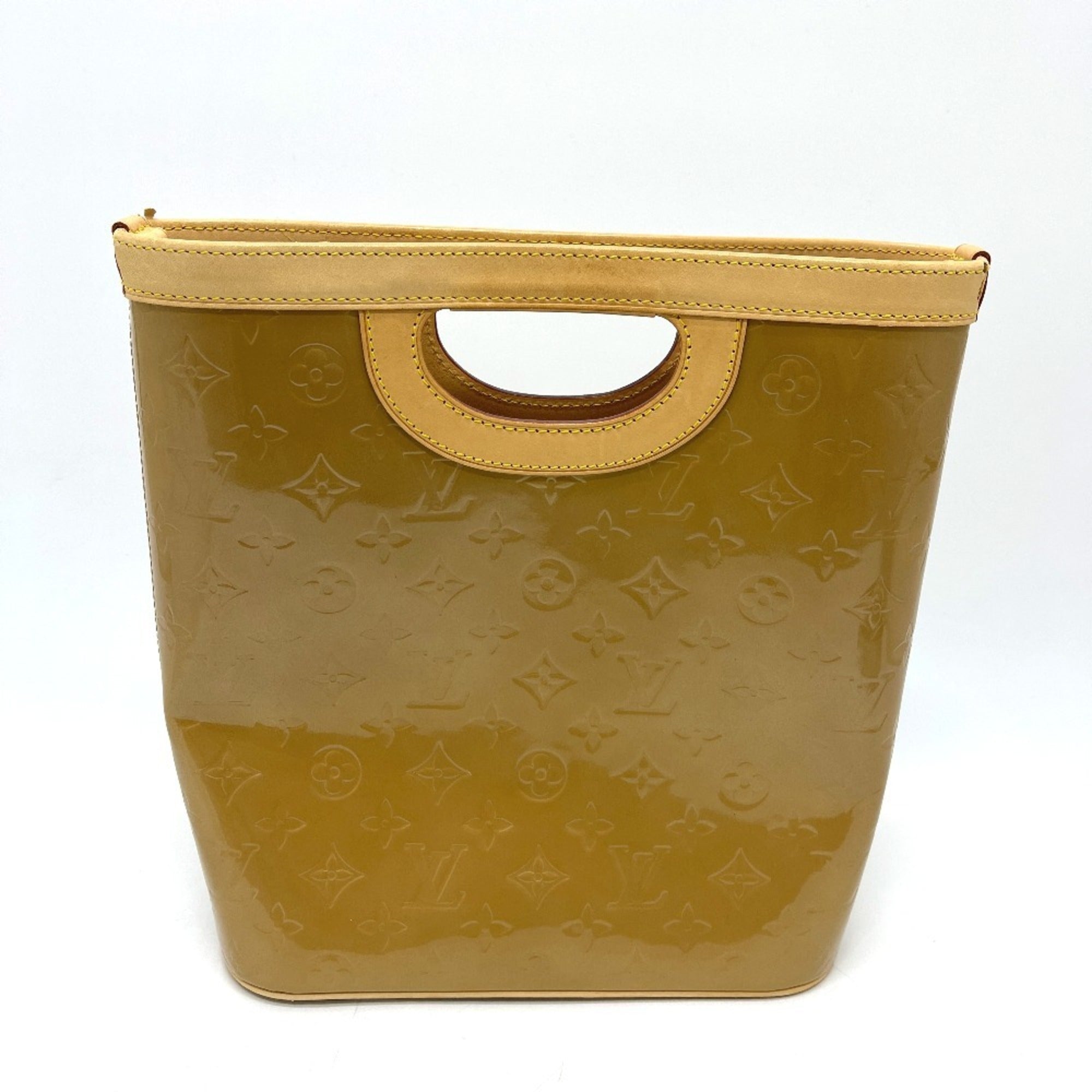 Louis Vuitton Beige Noisette Monogram Vernis Canvas Handbag Tote Bag (Pre-Owned)